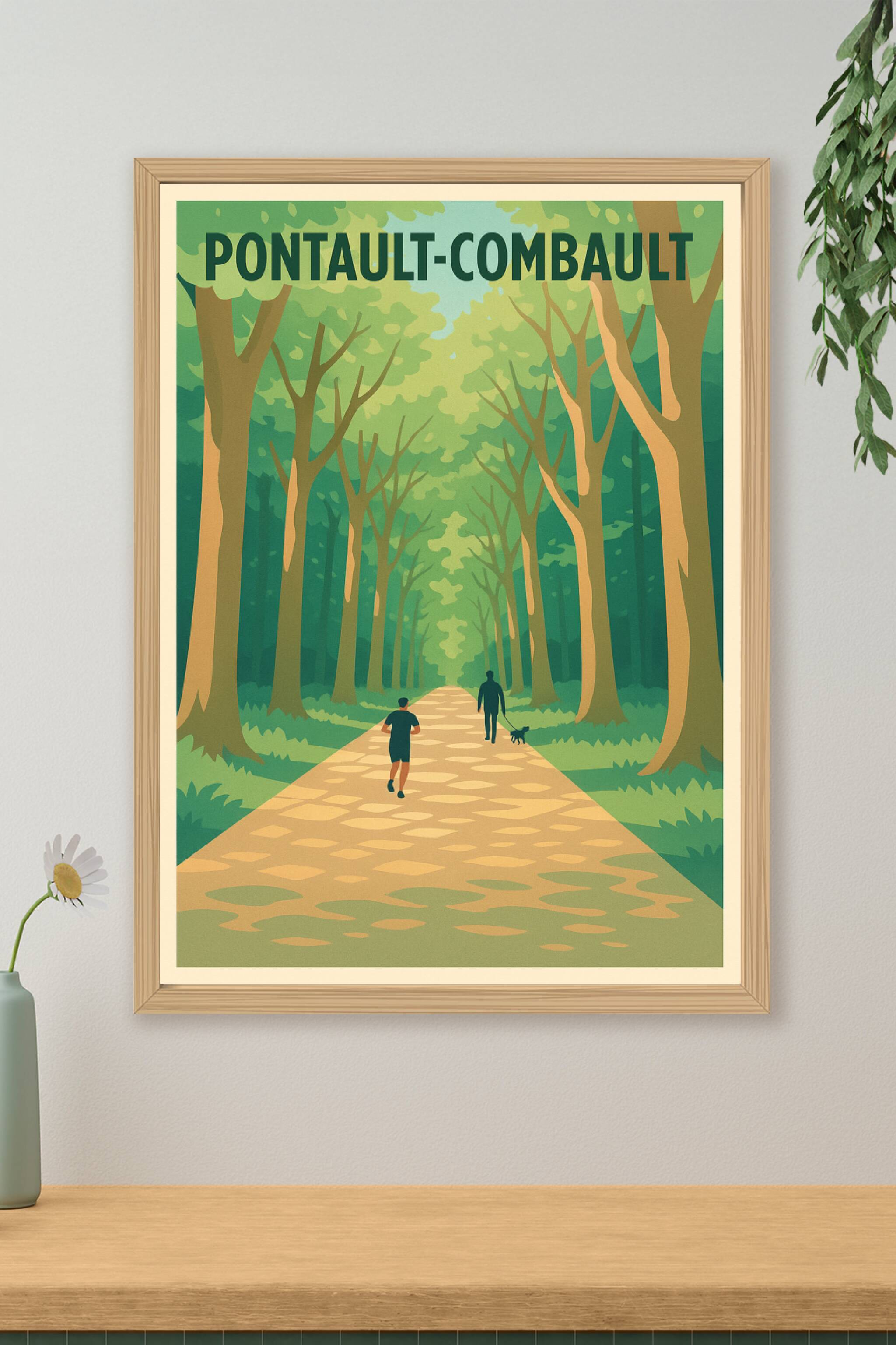 Affiche de Pontault-Combault - Promenade en forêt apaisante