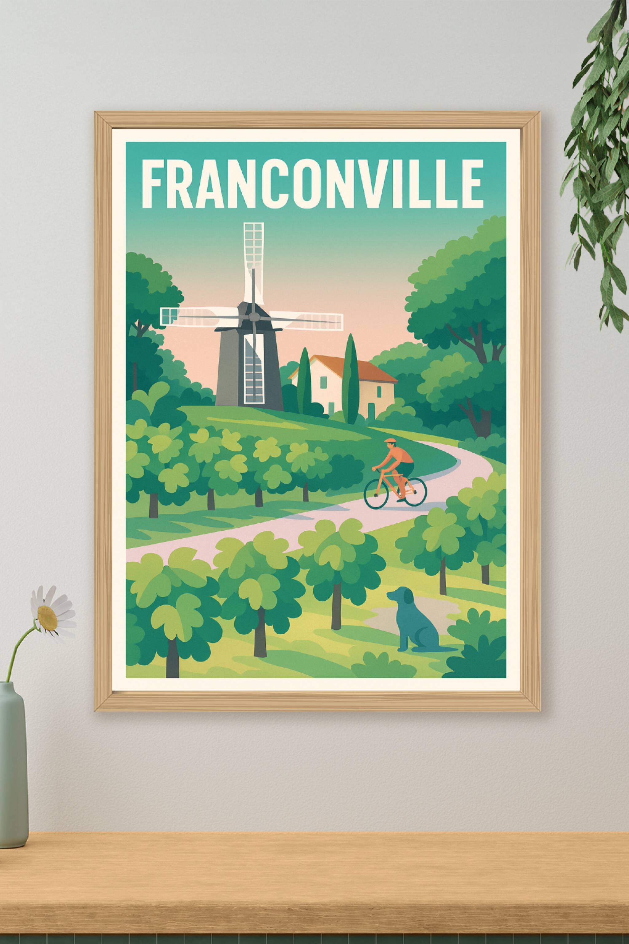 Affiche de Franconville - Harmonie verte et patrimoine naturel