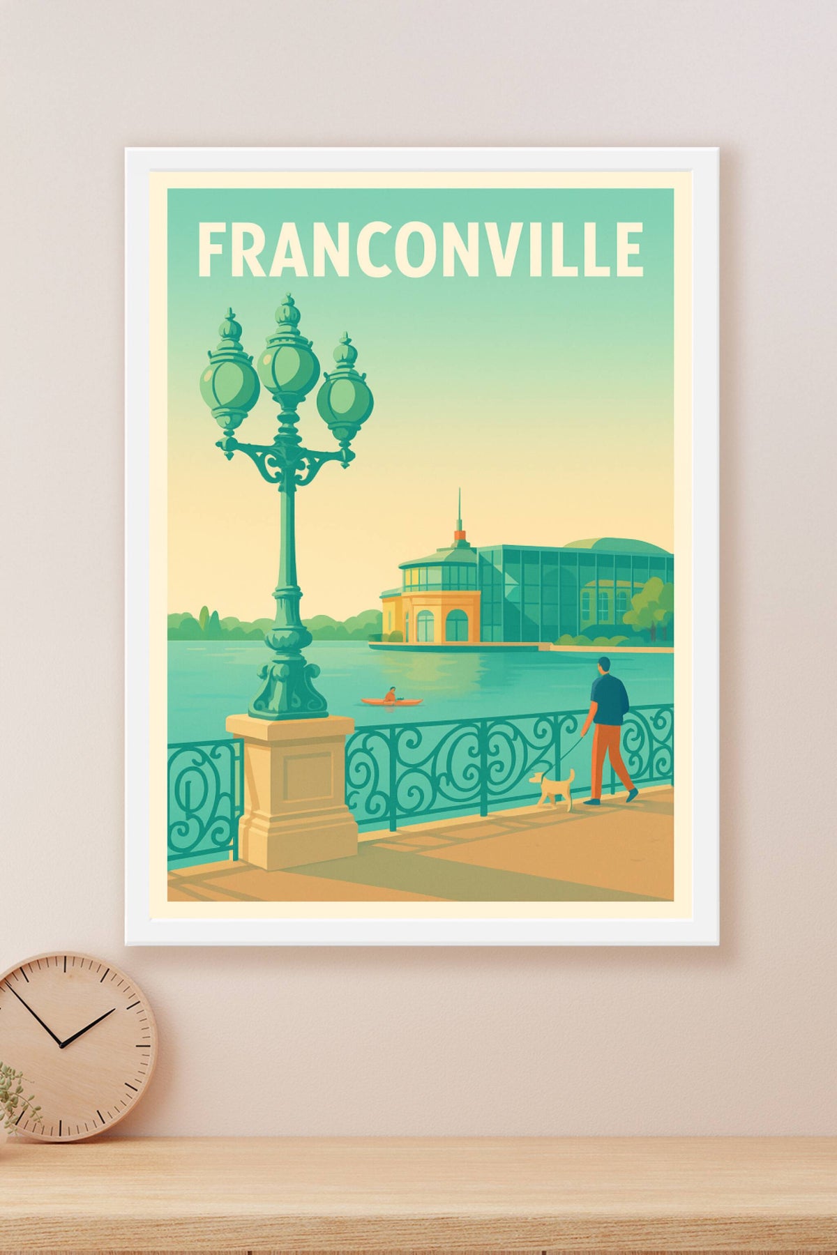 Affiche Franconville — Évasion au bord de l'eau · poster d'art de Franconville