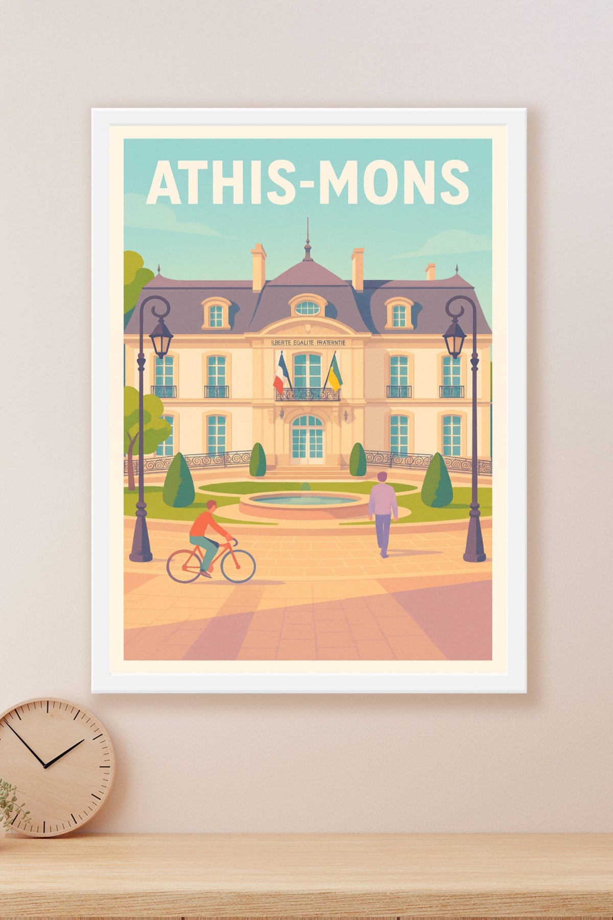 Affiche Athis-Mons — Élégance et sérénité au cœur de la ville · poster d'art de Athis-Mons