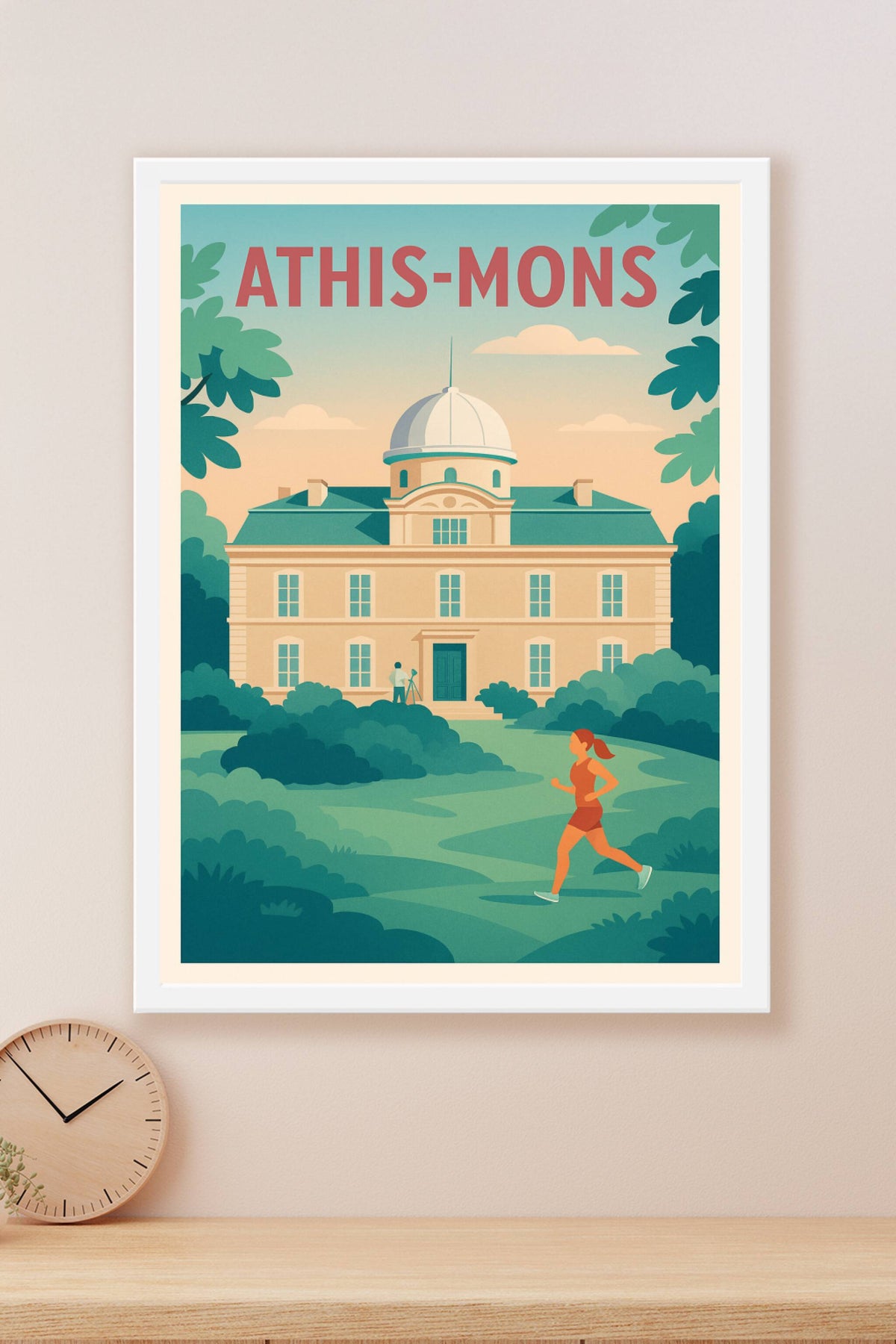 Affiche Athis-Mons — Élégance et nature au rendez-vous · poster d'art de Athis-Mons