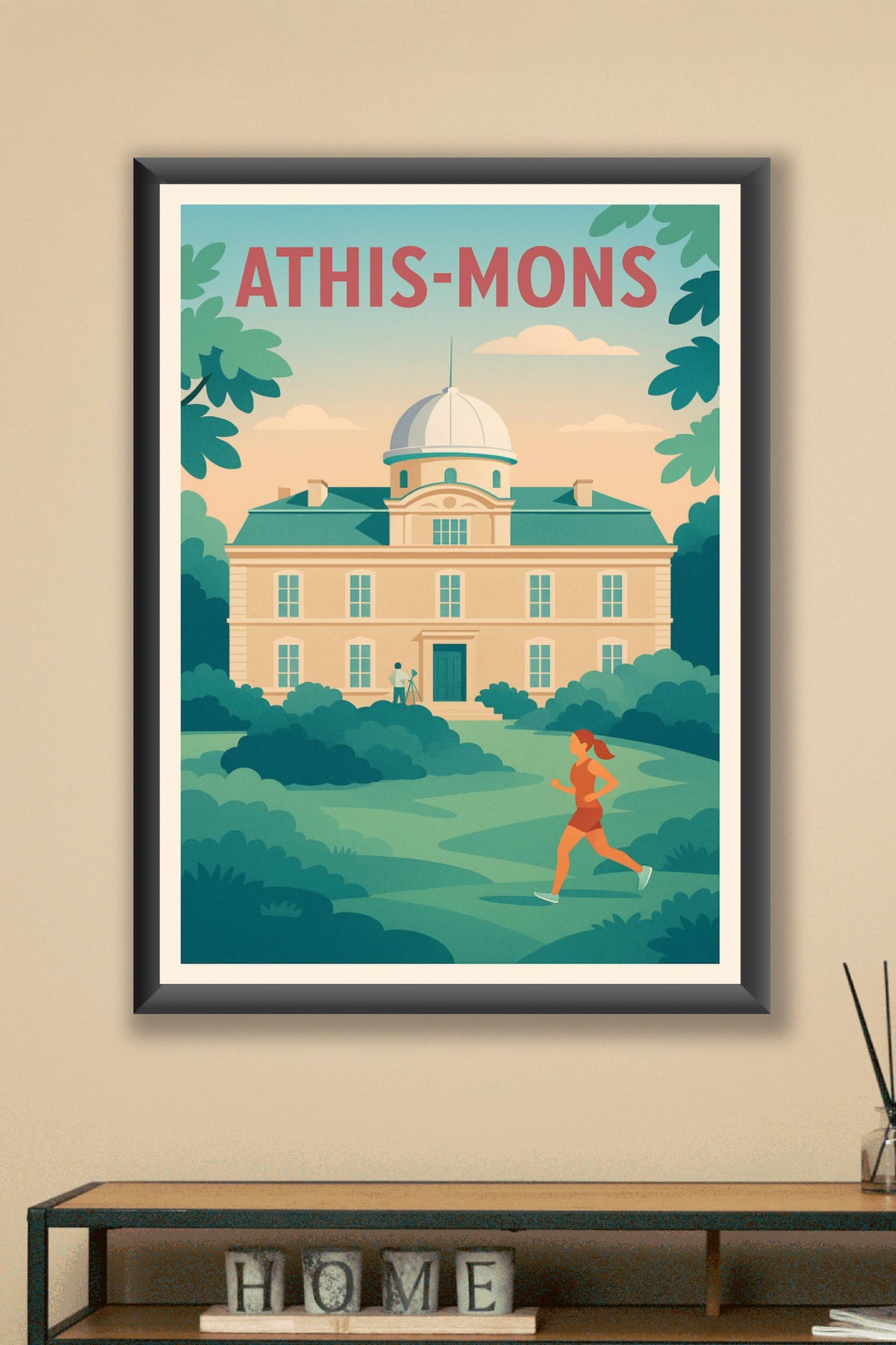 Affiche Athis-Mons — Élégance et nature au rendez-vous · poster d'art de Athis-Mons