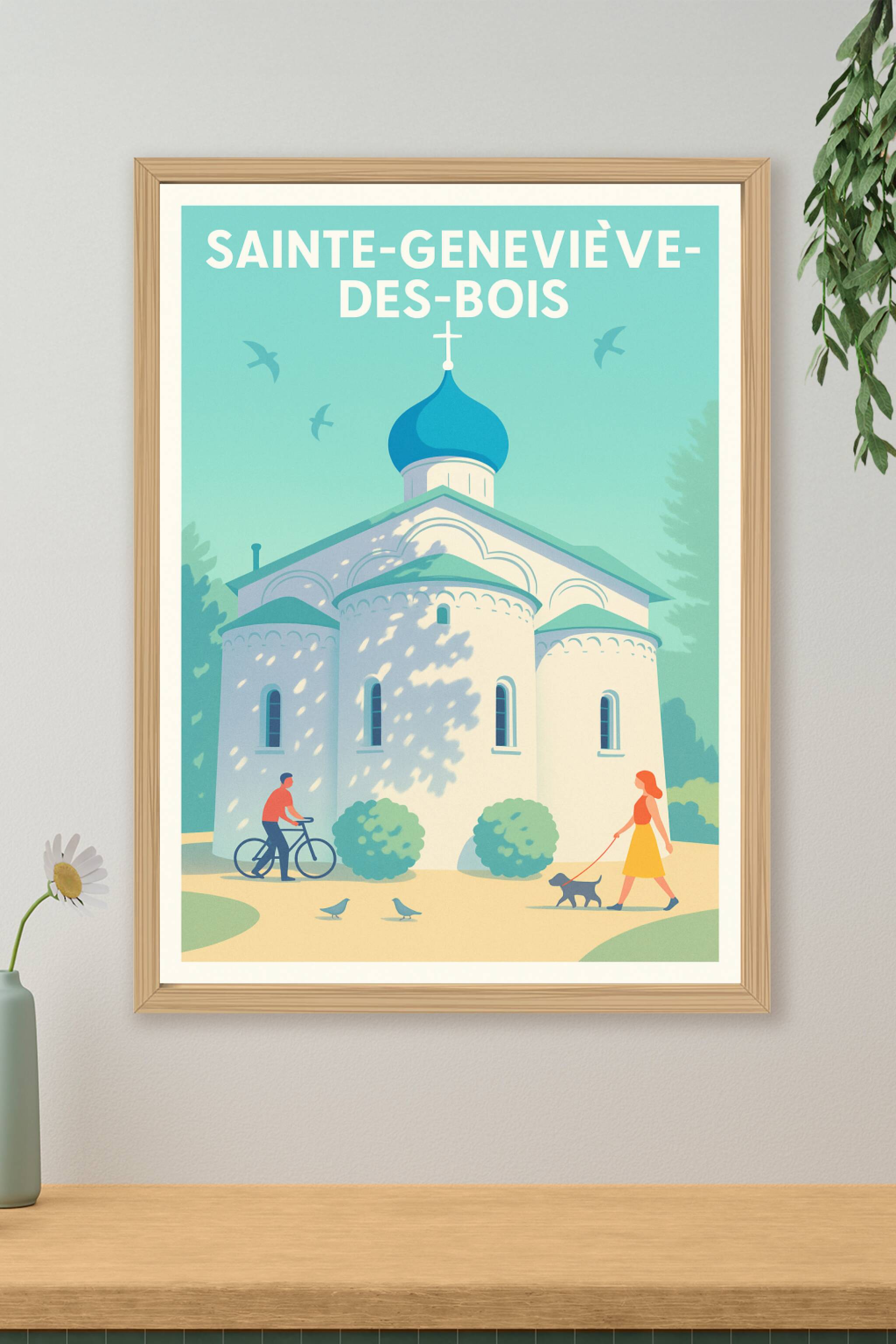 Affiche de Sainte-Geneviève-des-Bois - Tranquillité et douceur de vivre