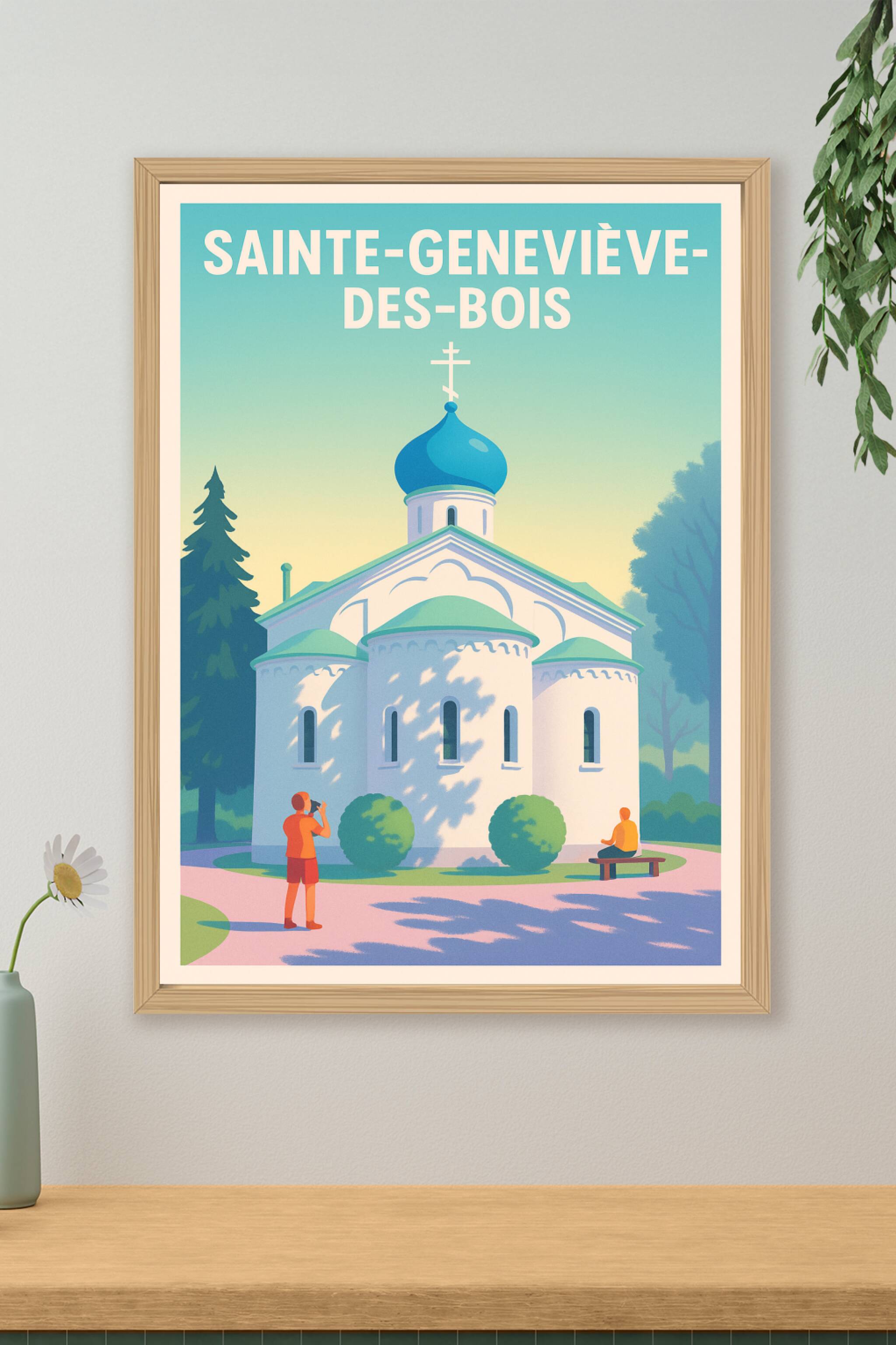 Affiche de Sainte-Geneviève-des-Bois - Tranquillité et patrimoine russe