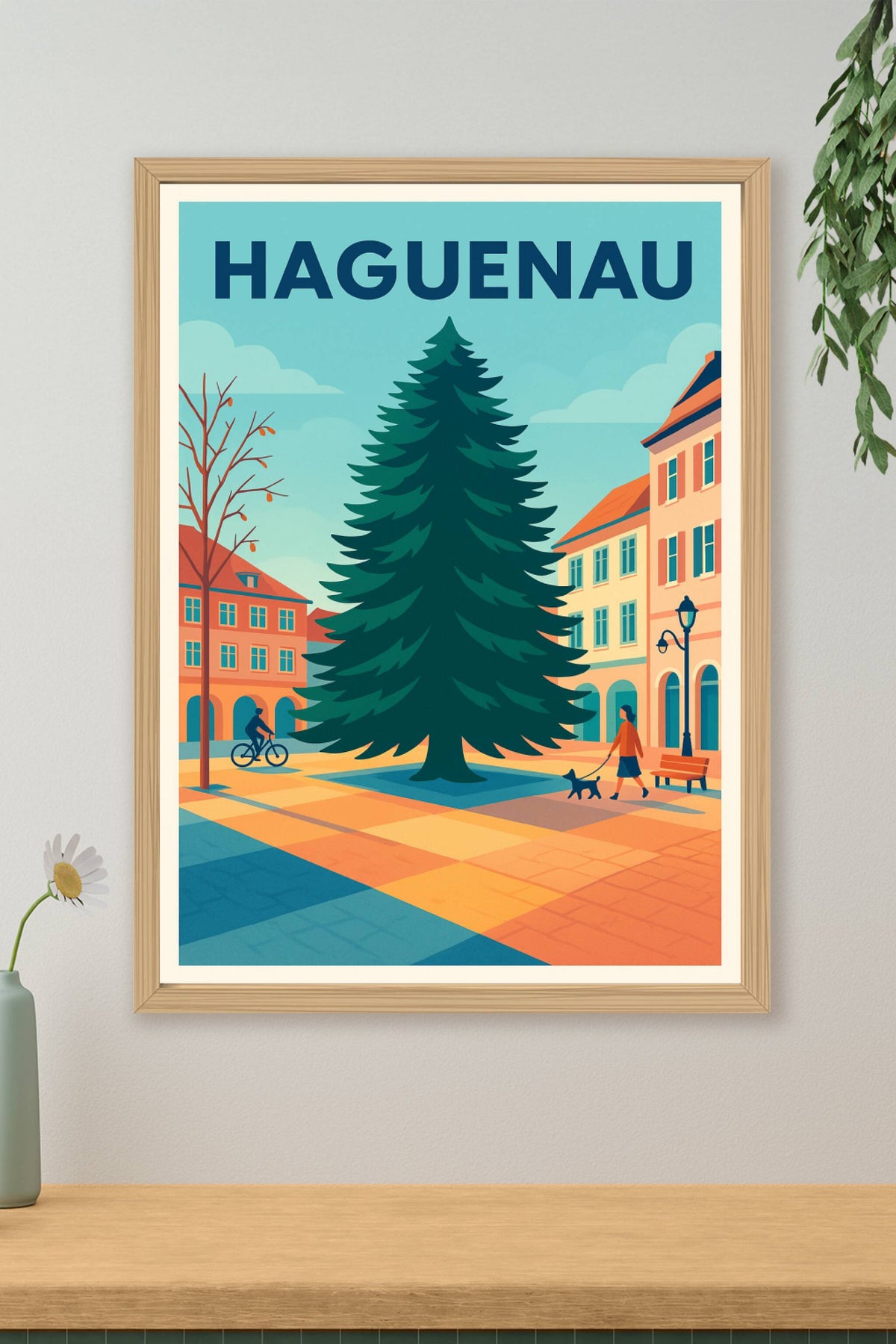 Affiche Haguenau — Charme paisible au cœur de la ville · poster d'art de Haguenau