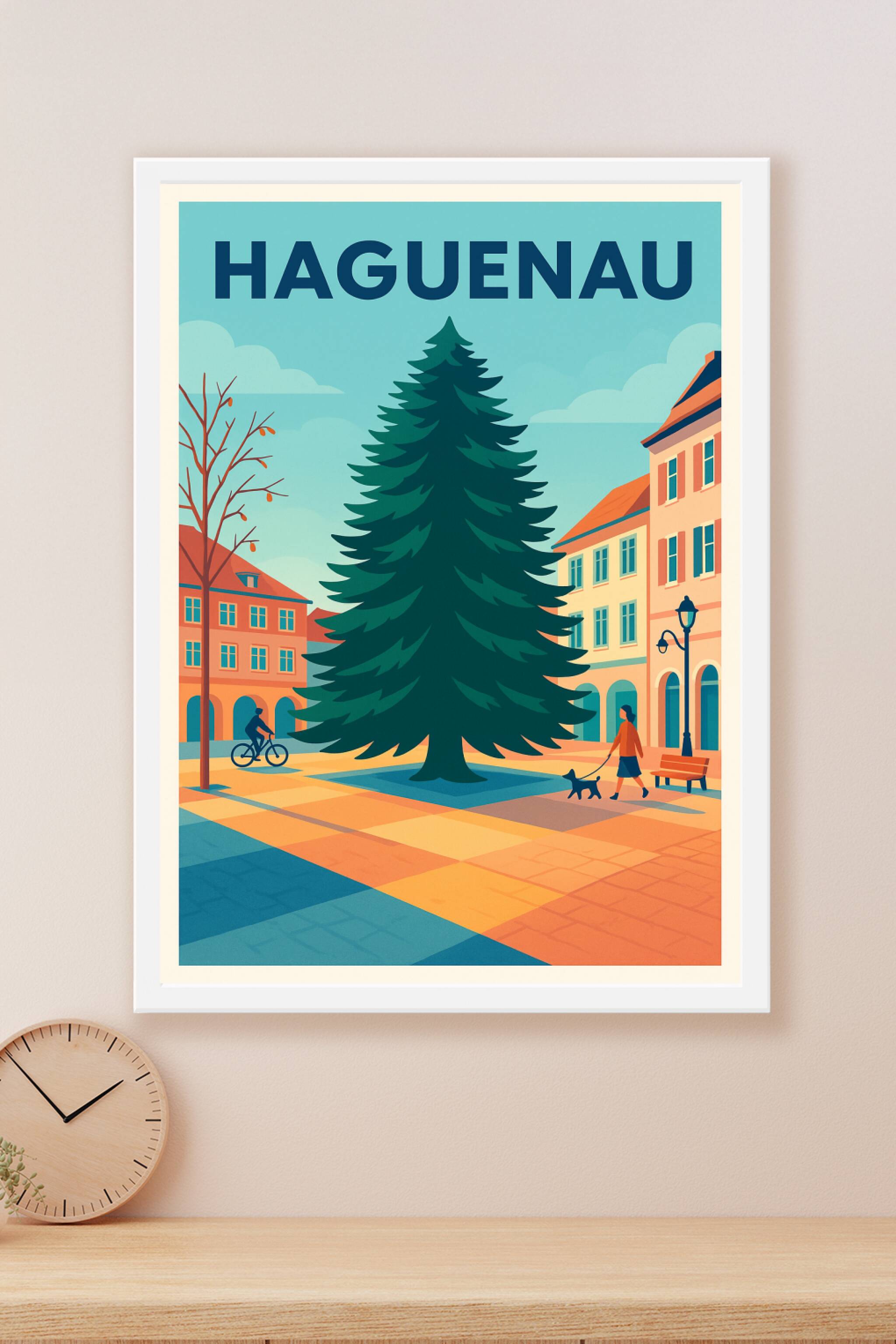 Affiche Haguenau — Charme paisible au cœur de la ville · poster d'art de Haguenau