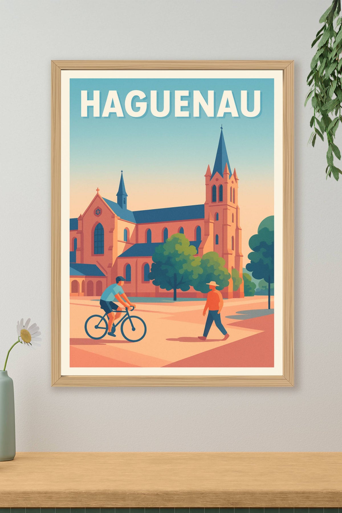 Affiche Haguenau — Charme et Sérénité au Cœur de la Ville · poster d'art de Haguenau