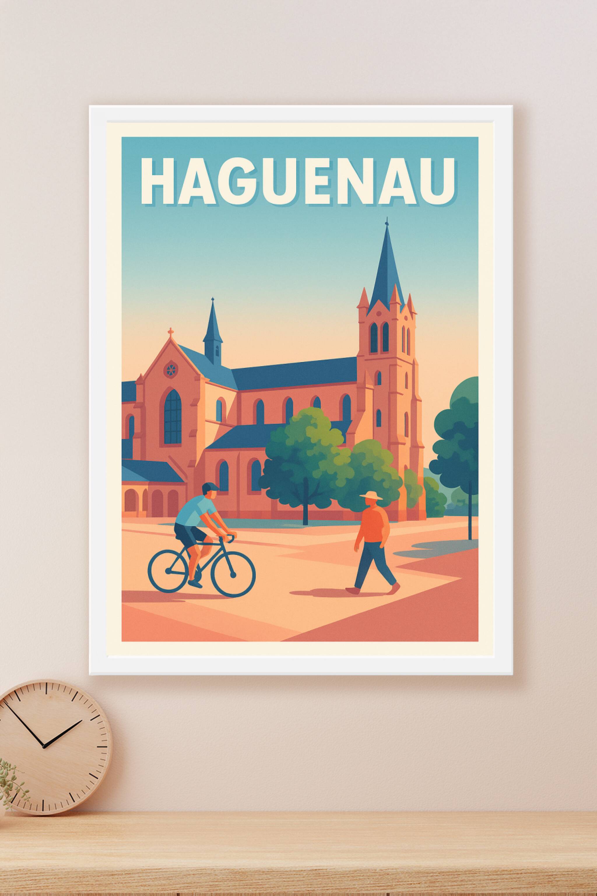 Affiche Haguenau — Charme et Sérénité au Cœur de la Ville · poster d'art de Haguenau