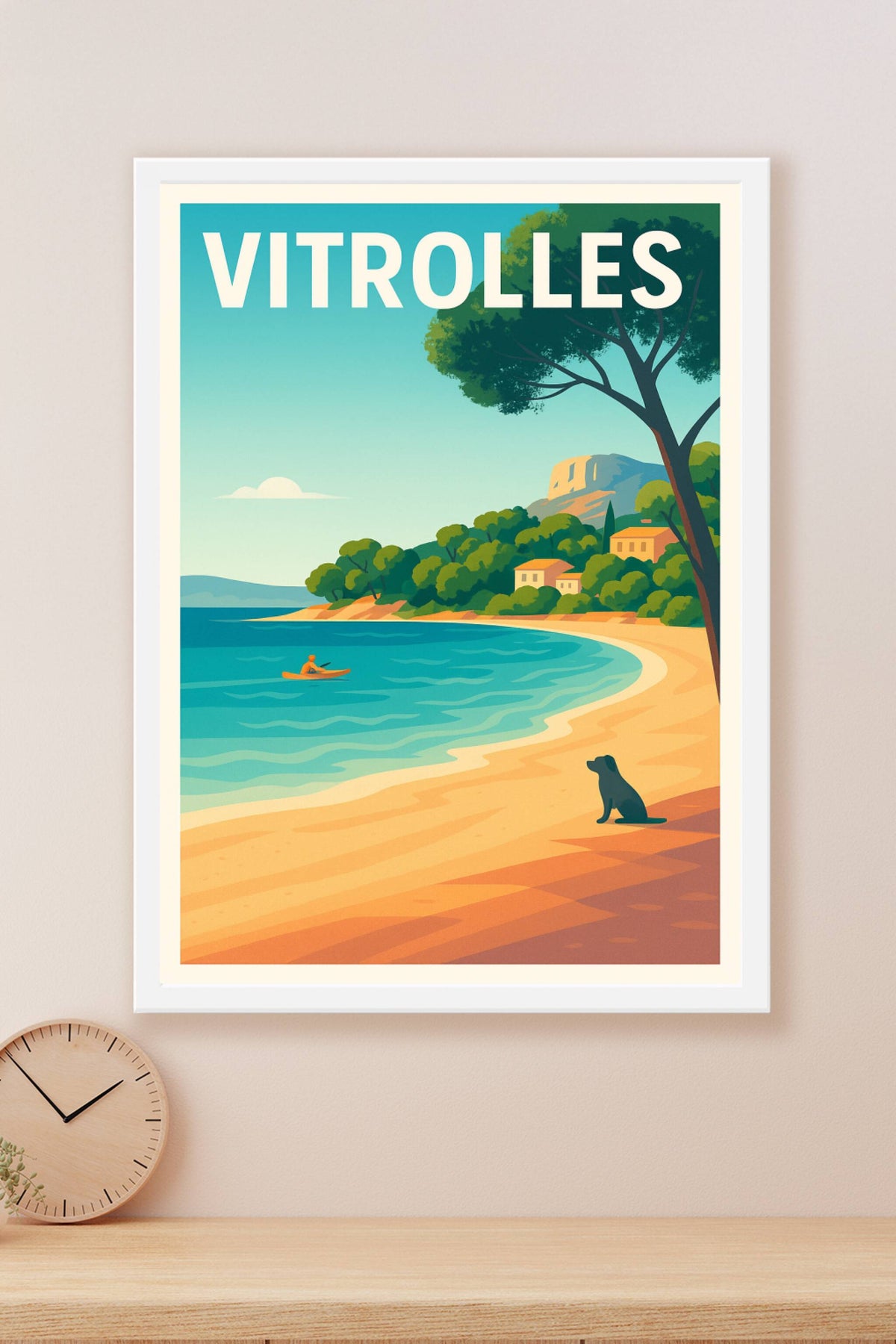 Affiche Vitrolles — Évasion au bord de l'eau · poster d'art de Vitrolles