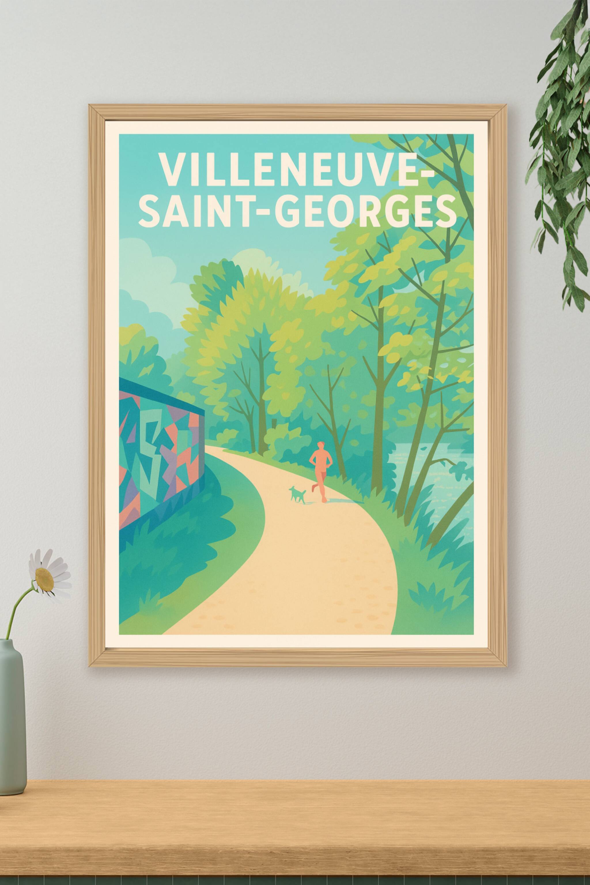 Affiche de Villeneuve-Saint-Georges - Promenade et nature apaisante
