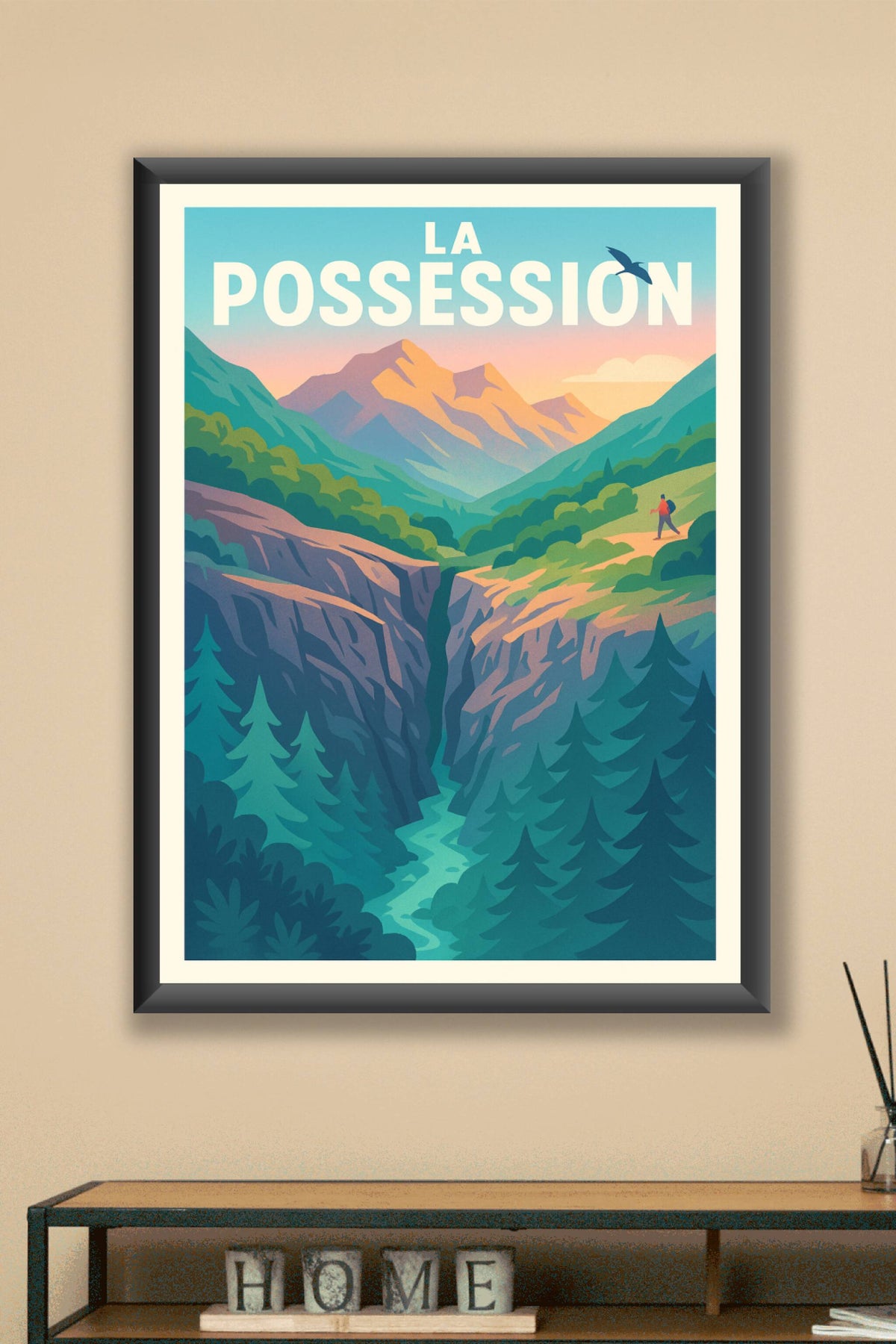 Affiche La Possession — Évasion au cœur des montagnes · poster d'art de La Possession