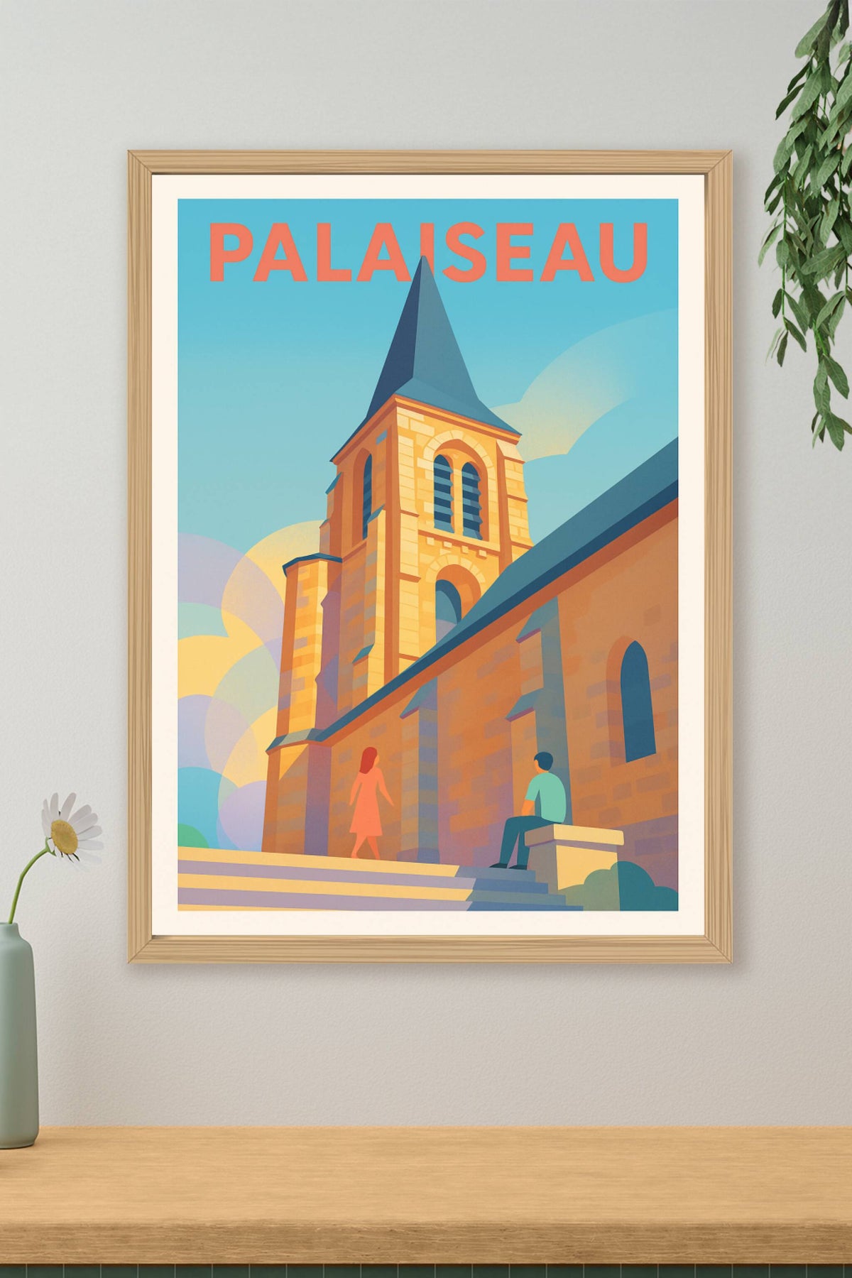 Affiche Palaiseau — Charme et sérénité architecturale · poster d'art de Palaiseau