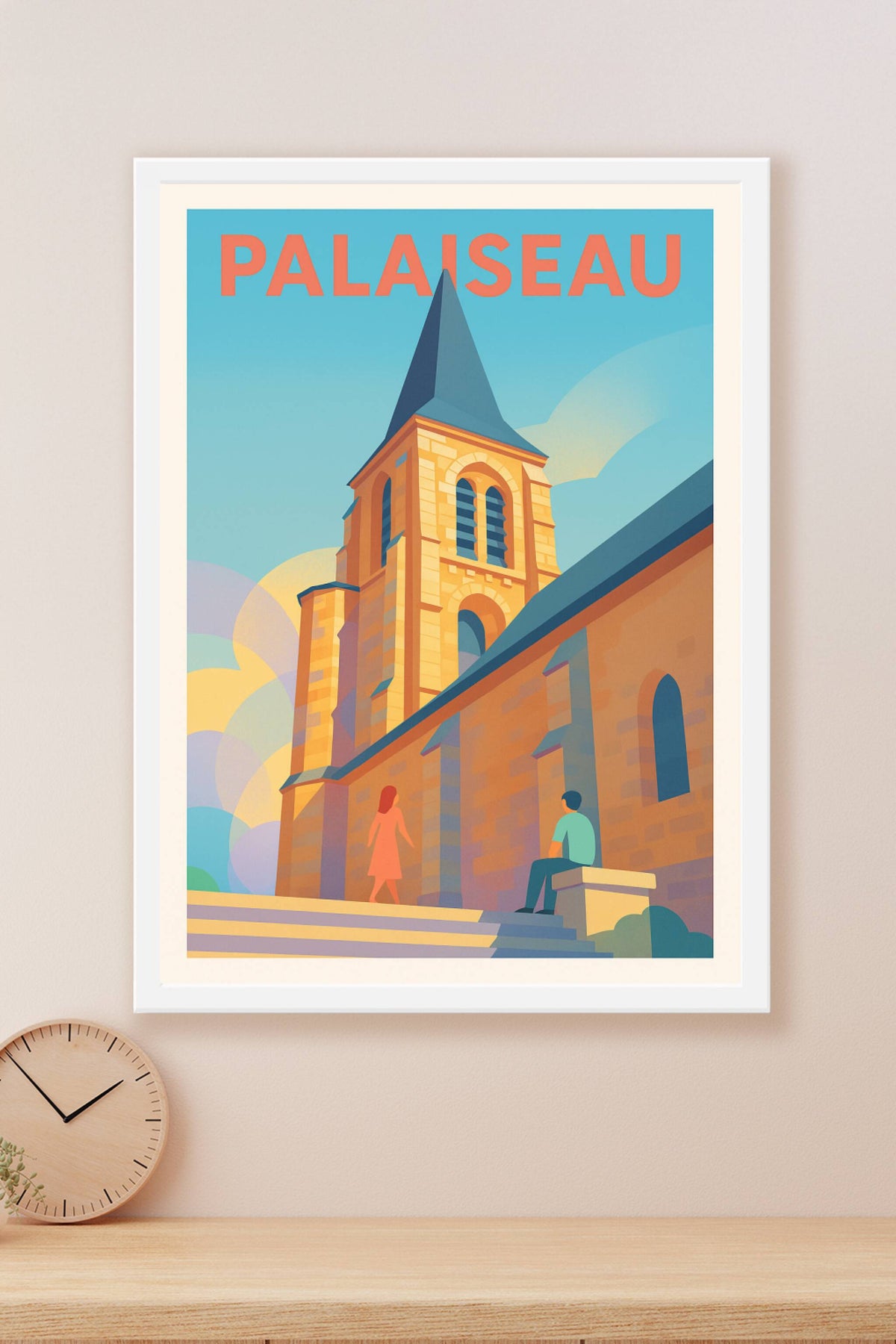 Affiche Palaiseau — Charme et sérénité architecturale · poster d'art de Palaiseau