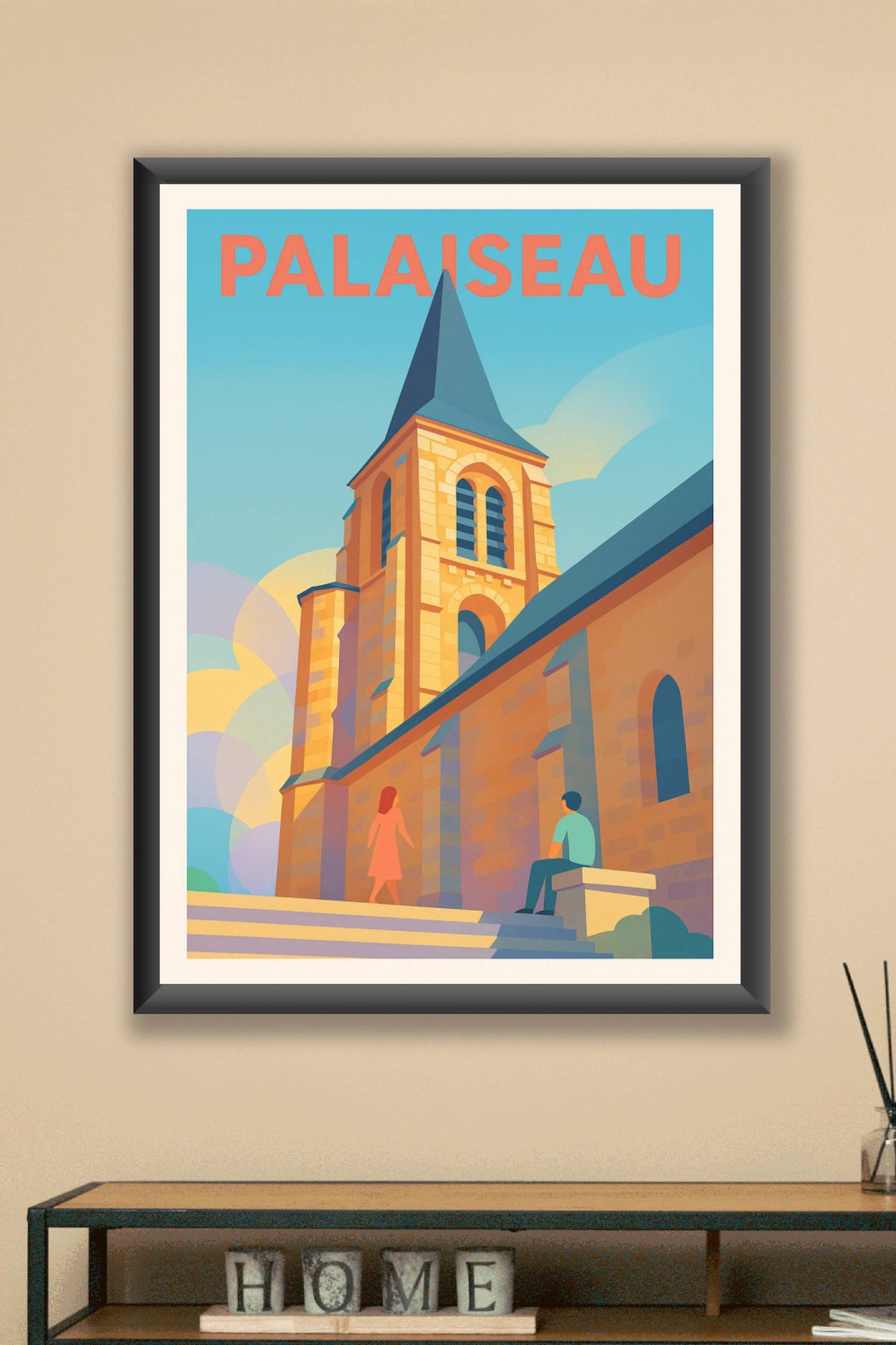 Affiche Palaiseau — Charme et sérénité architecturale · poster d'art de Palaiseau