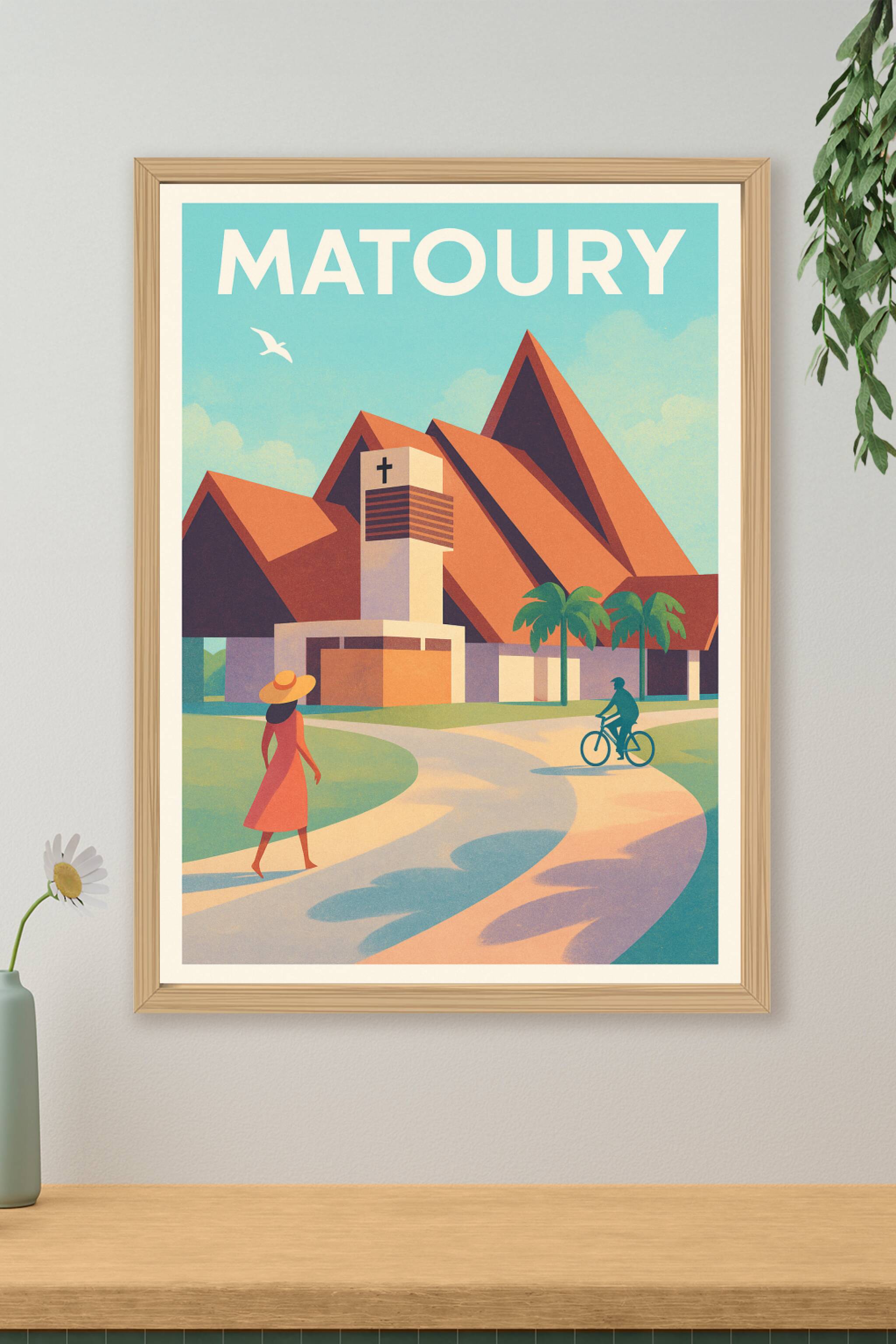 Affiche de Matoury - Charme tropical et architecture élégante