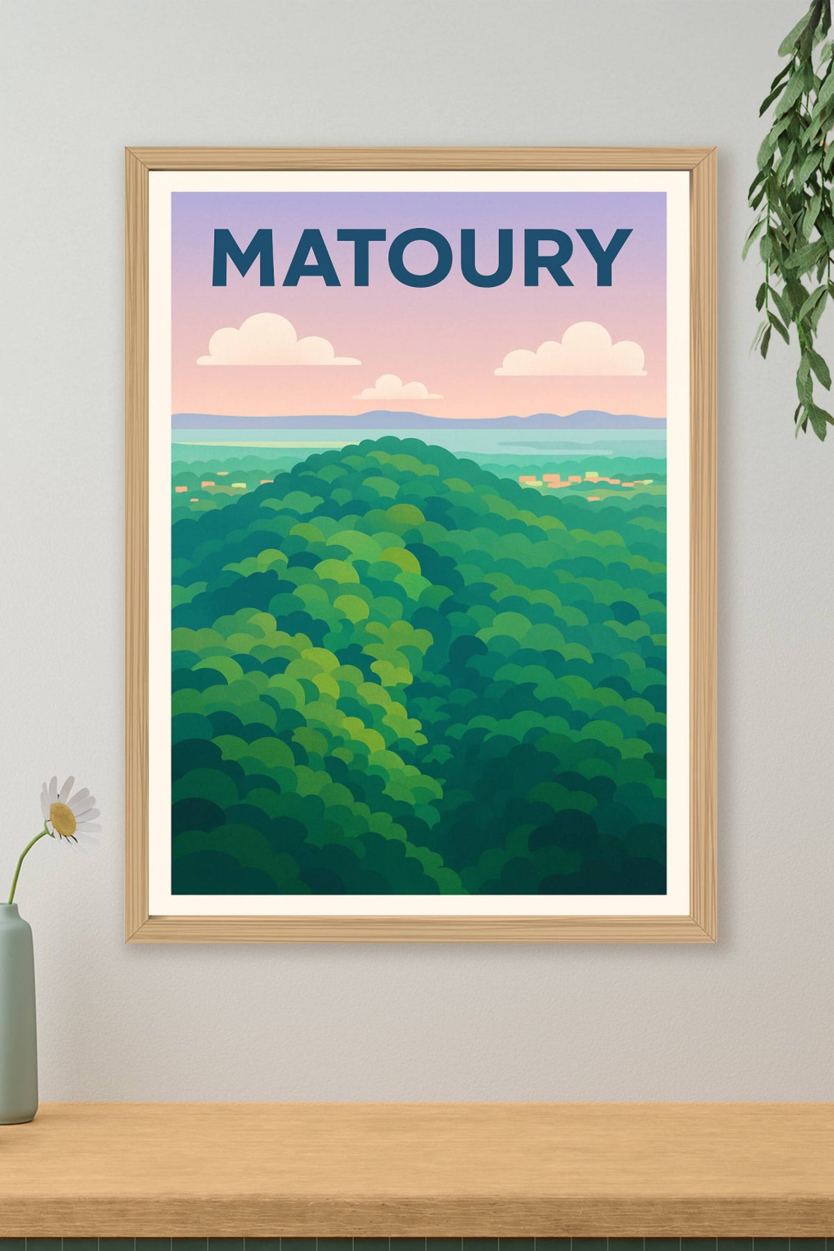 Affiche Matoury — Évasion tropicale et nature luxuriante · poster d'art de Matoury