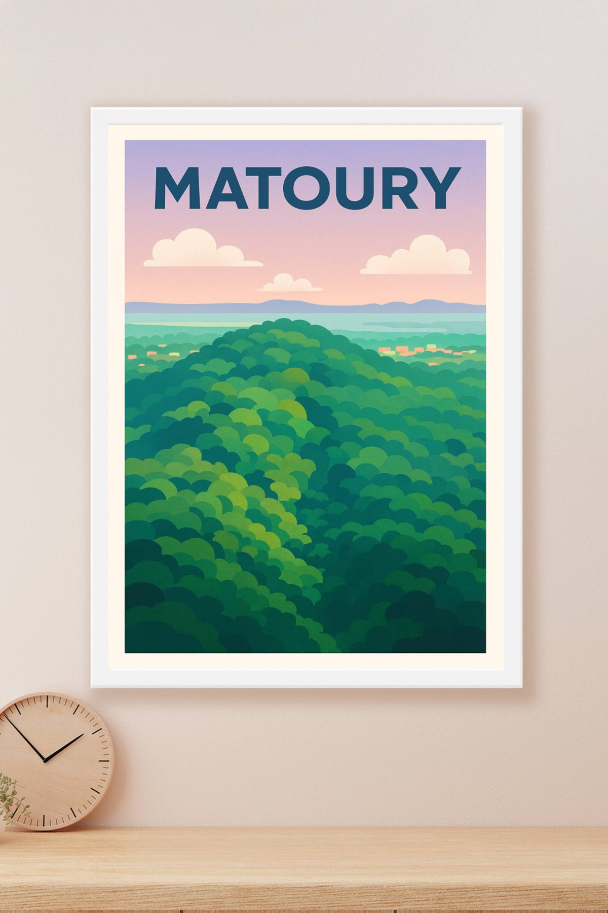 Affiche Matoury — Évasion tropicale et nature luxuriante · poster d'art de Matoury