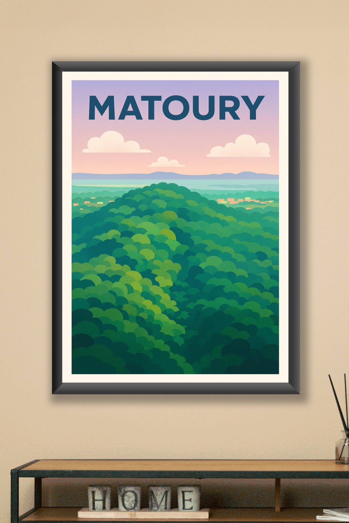 Affiche Matoury — Évasion tropicale et nature luxuriante · poster d'art de Matoury