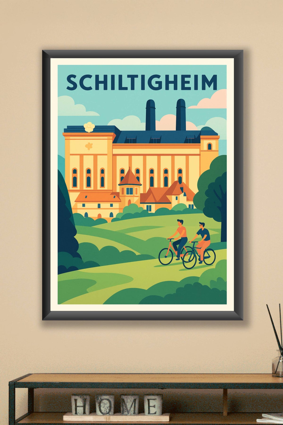 Affiche Schiltigheim — Escapade nature et patrimoine · poster d'art de Schiltigheim
