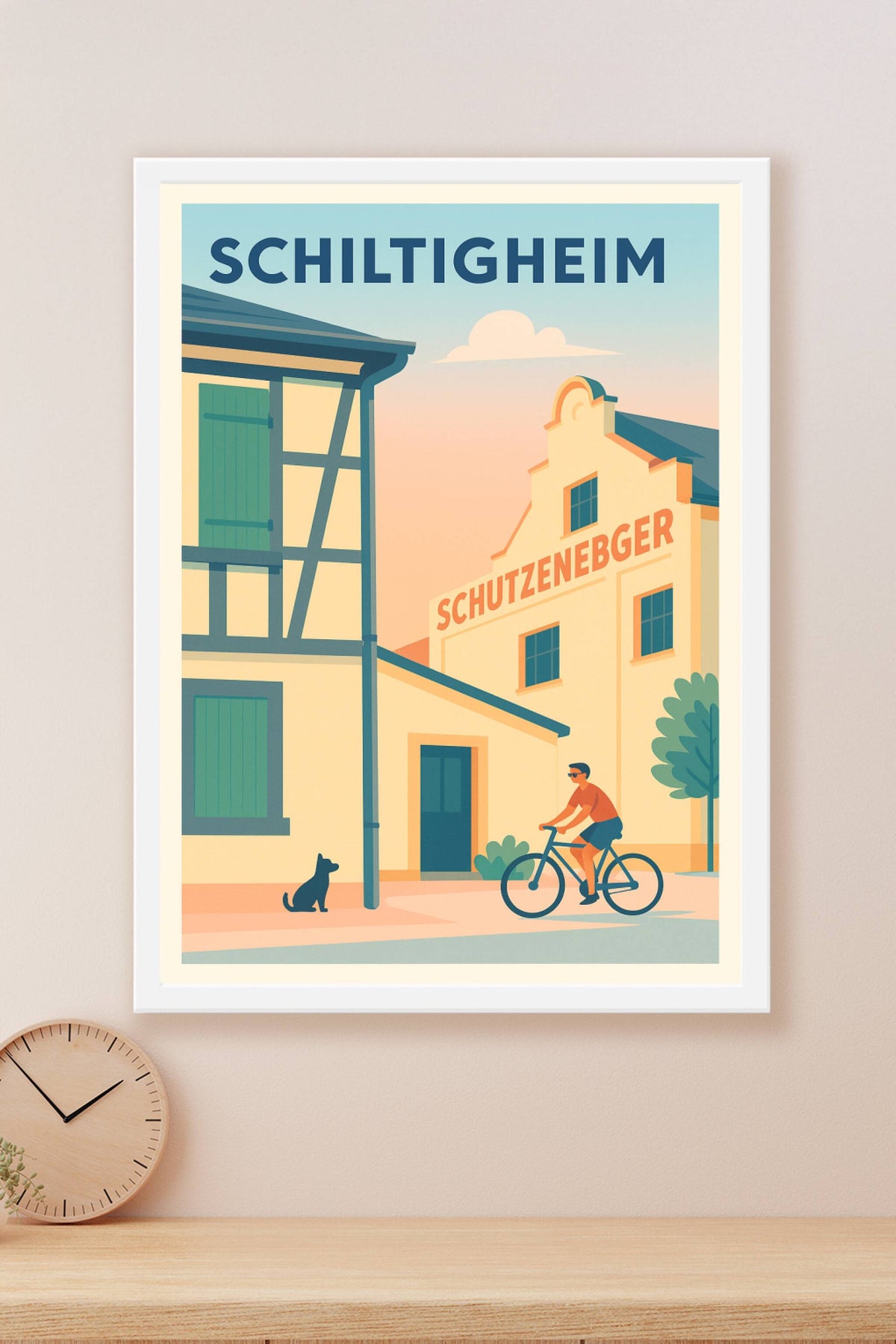 Affiche Schiltigheim — Charme et douceur alsacienne · poster d'art de Schiltigheim