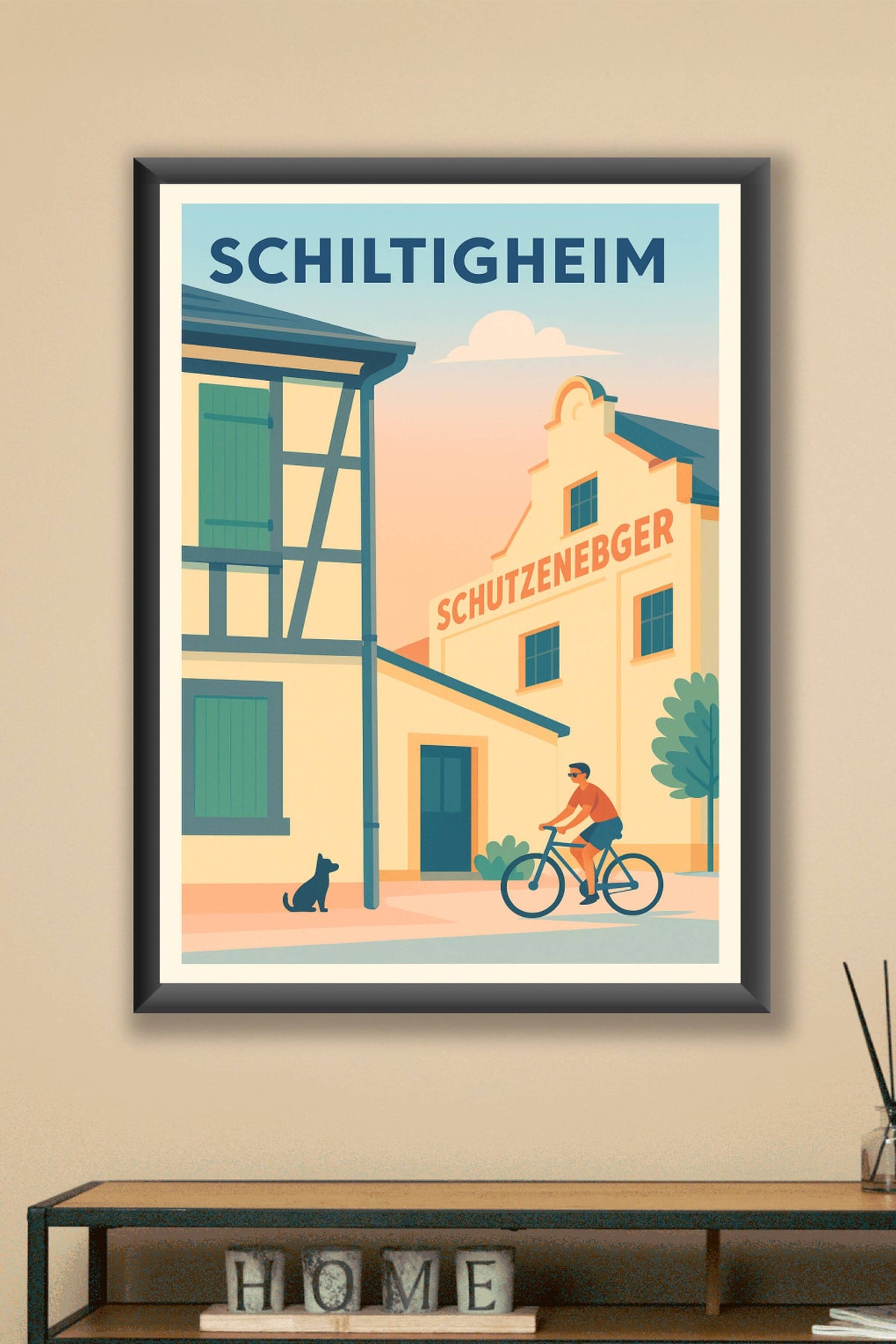 Affiche Schiltigheim — Charme et douceur alsacienne · poster d'art de Schiltigheim