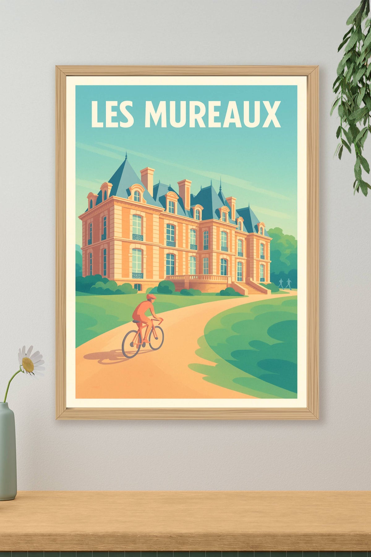 Affiche Les Mureaux — Élégance et sérénité au cœur de la ville · poster d'art de Les Mureaux