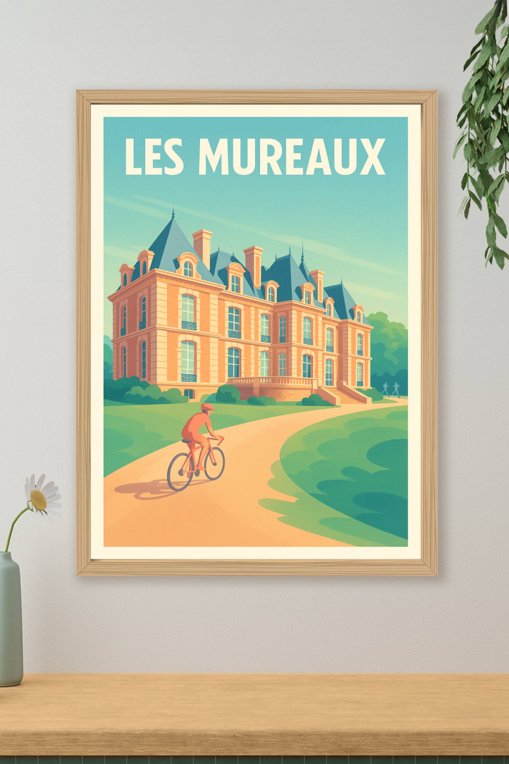 Affiche Les Mureaux — Élégance et sérénité au cœur de la ville · poster d'art de Les Mureaux