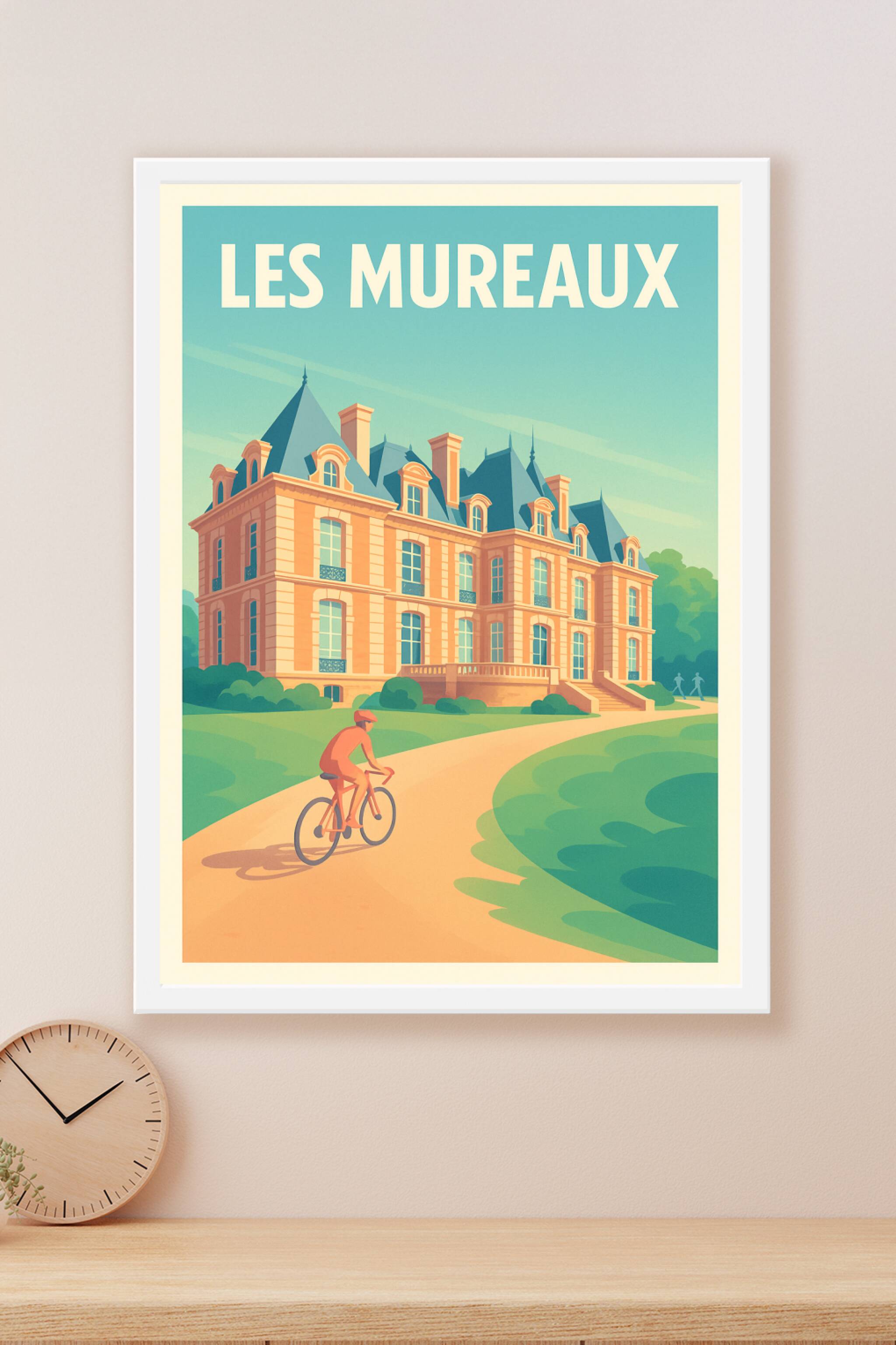 Affiche Les Mureaux — Élégance et sérénité au cœur de la ville · poster d'art de Les Mureaux
