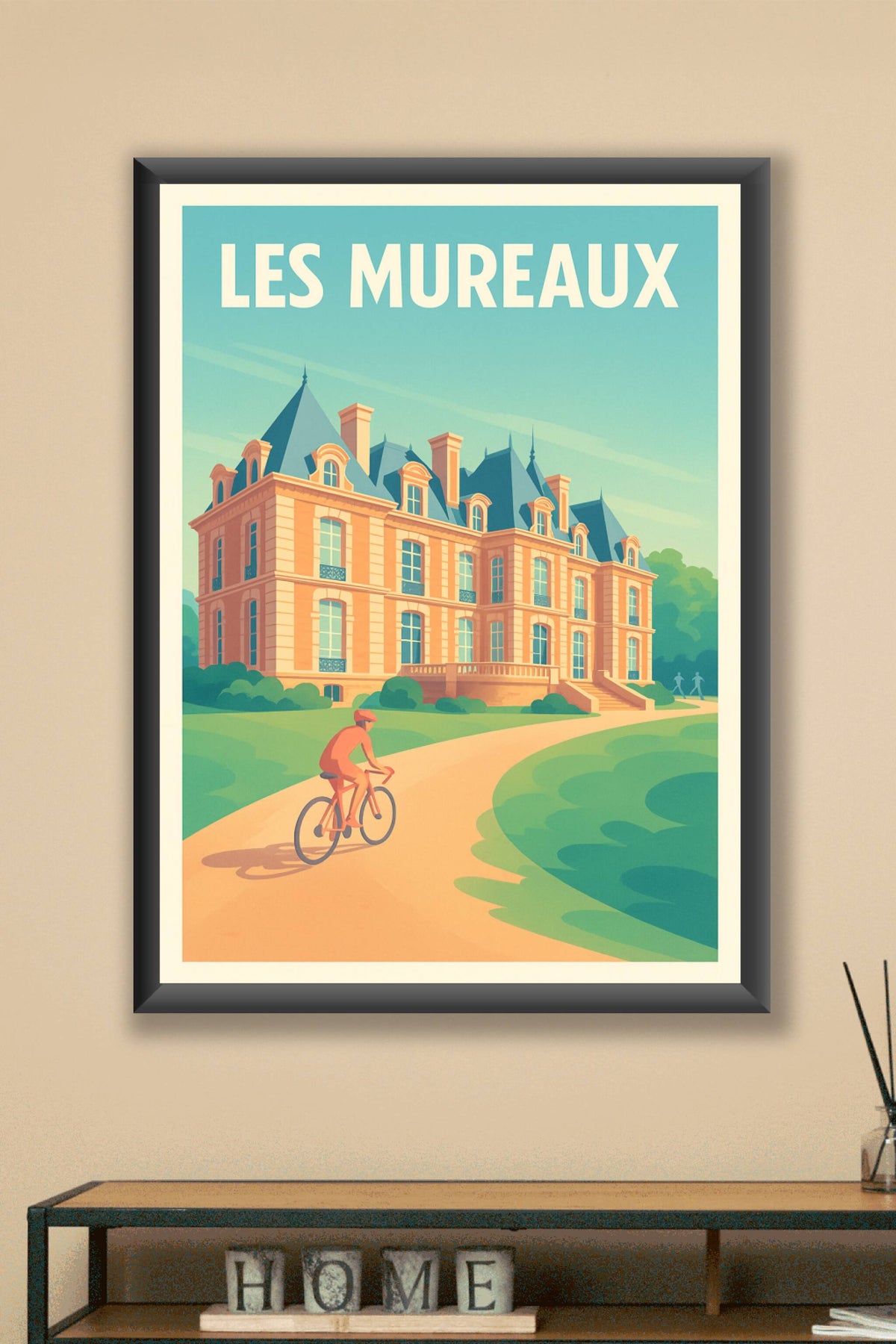 Affiche Les Mureaux — Élégance et sérénité au cœur de la ville · poster d'art de Les Mureaux
