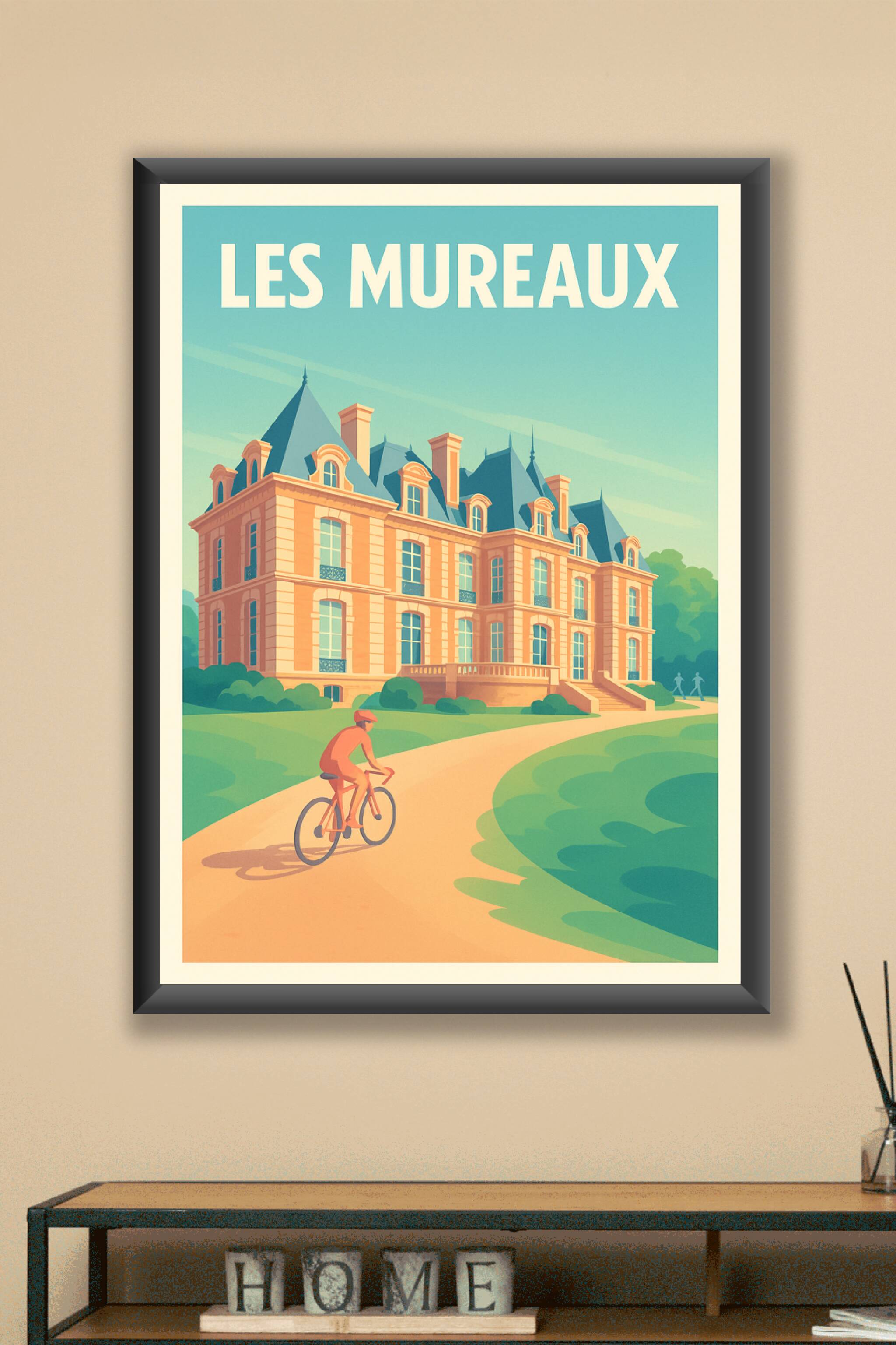Affiche Les Mureaux — Élégance et sérénité au cœur de la ville · poster d'art de Les Mureaux