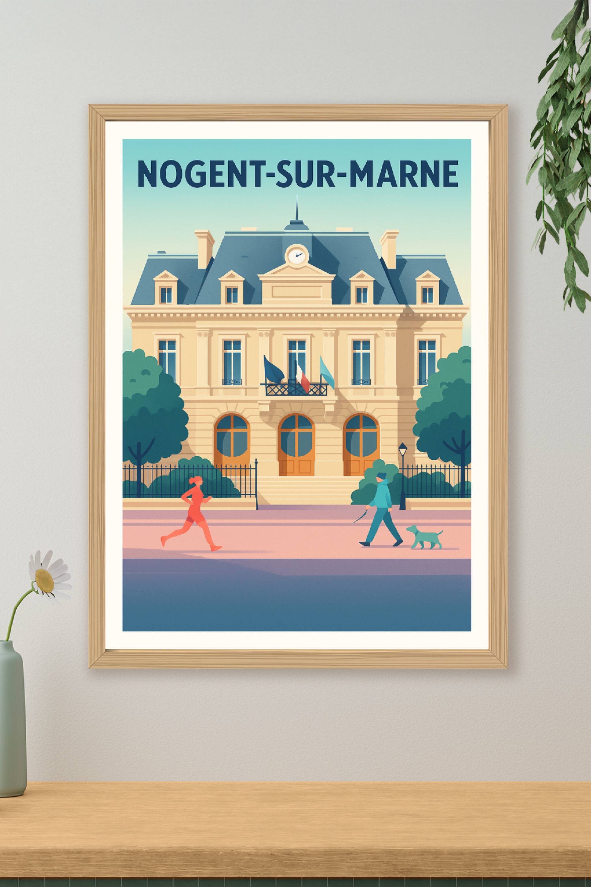Affiche de Nogent-sur-Marne - Élégance et Sérénité urbaine