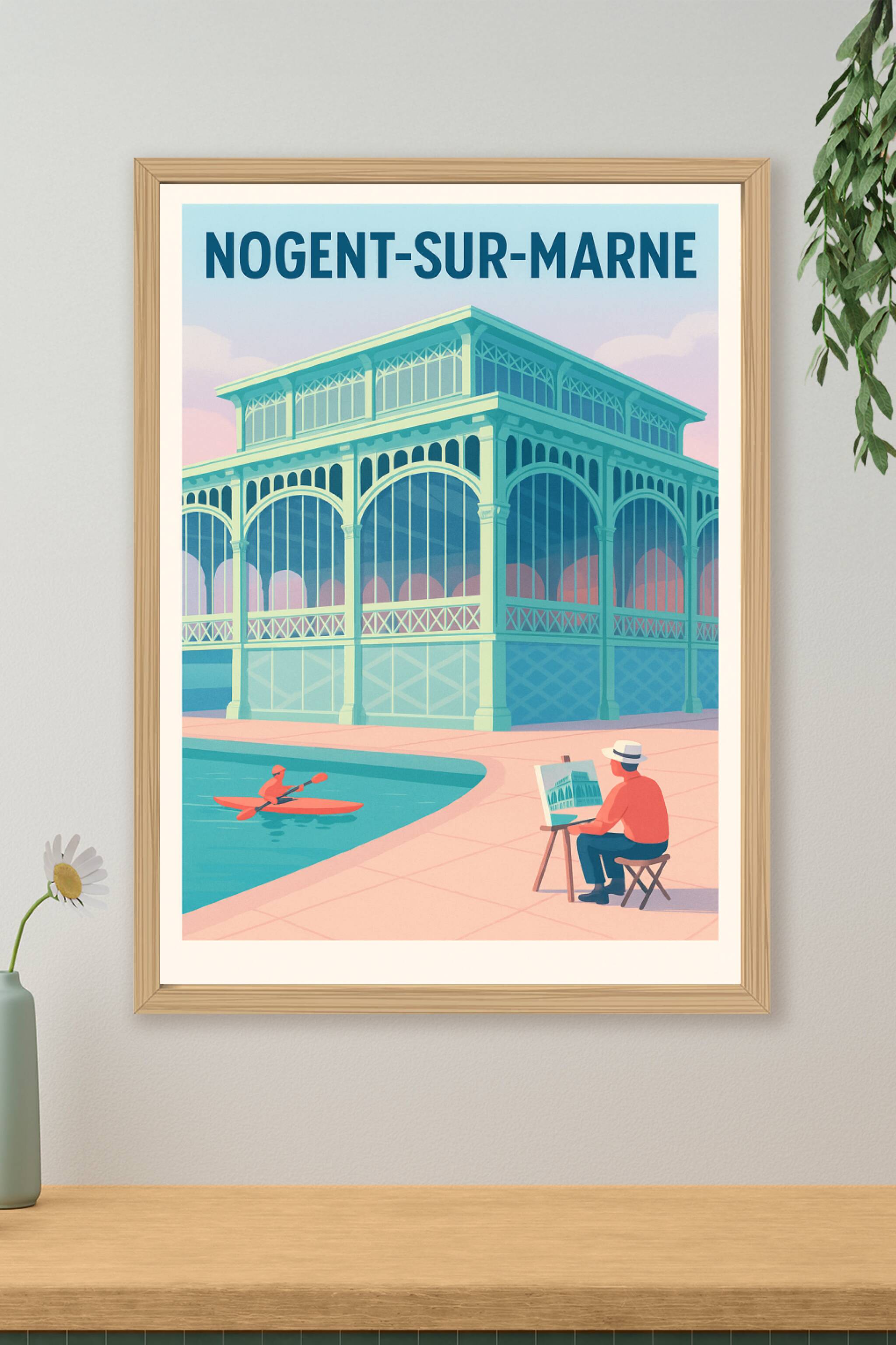 Affiche de Nogent-sur-Marne - L'art de la promenade au bord de l'eau