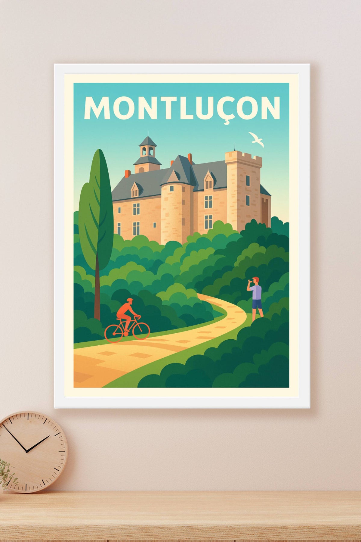 Affiche Montluçon — Escapade nature et patrimoine · poster d'art de Montluçon