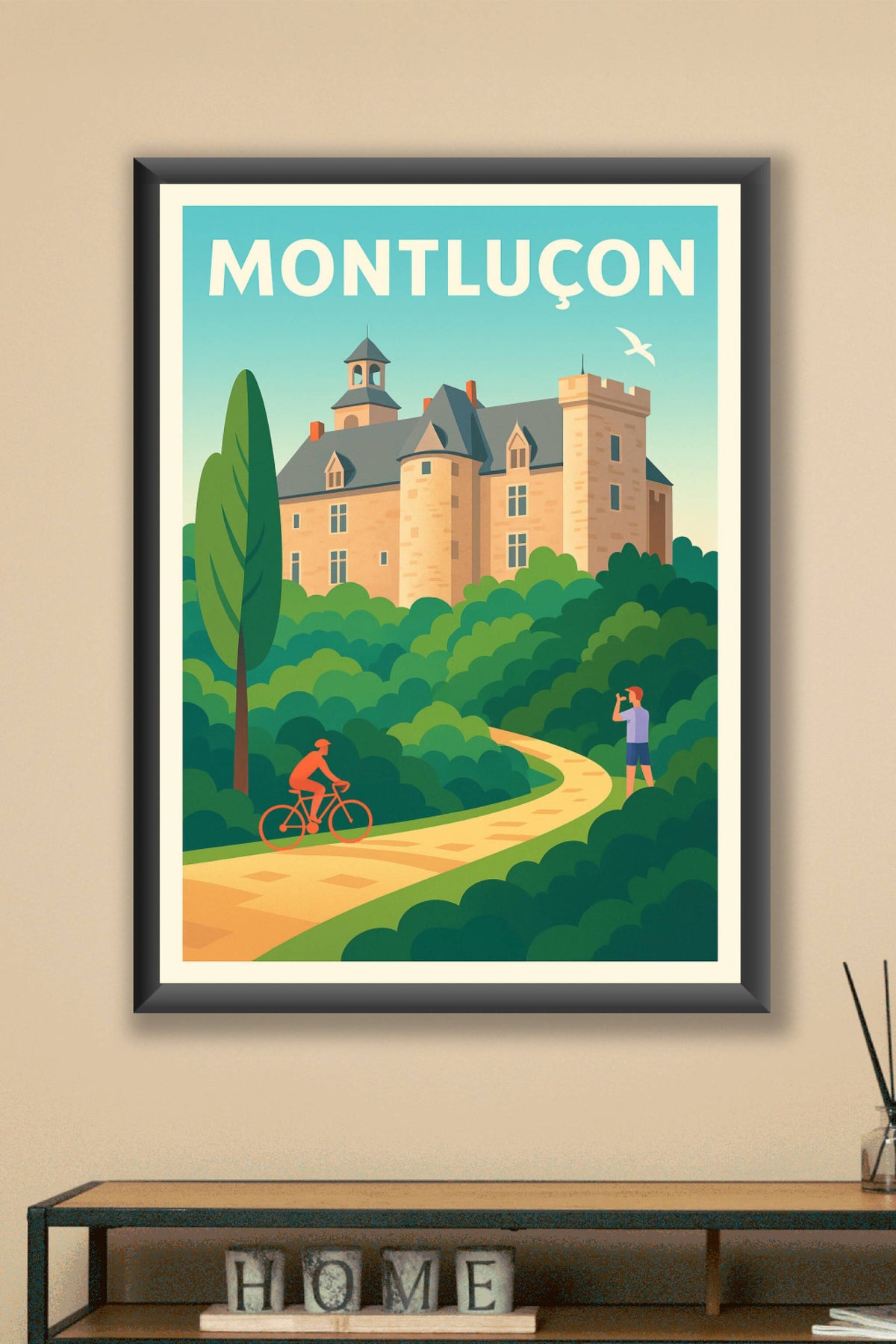 Affiche Montluçon — Escapade nature et patrimoine · poster d'art de Montluçon