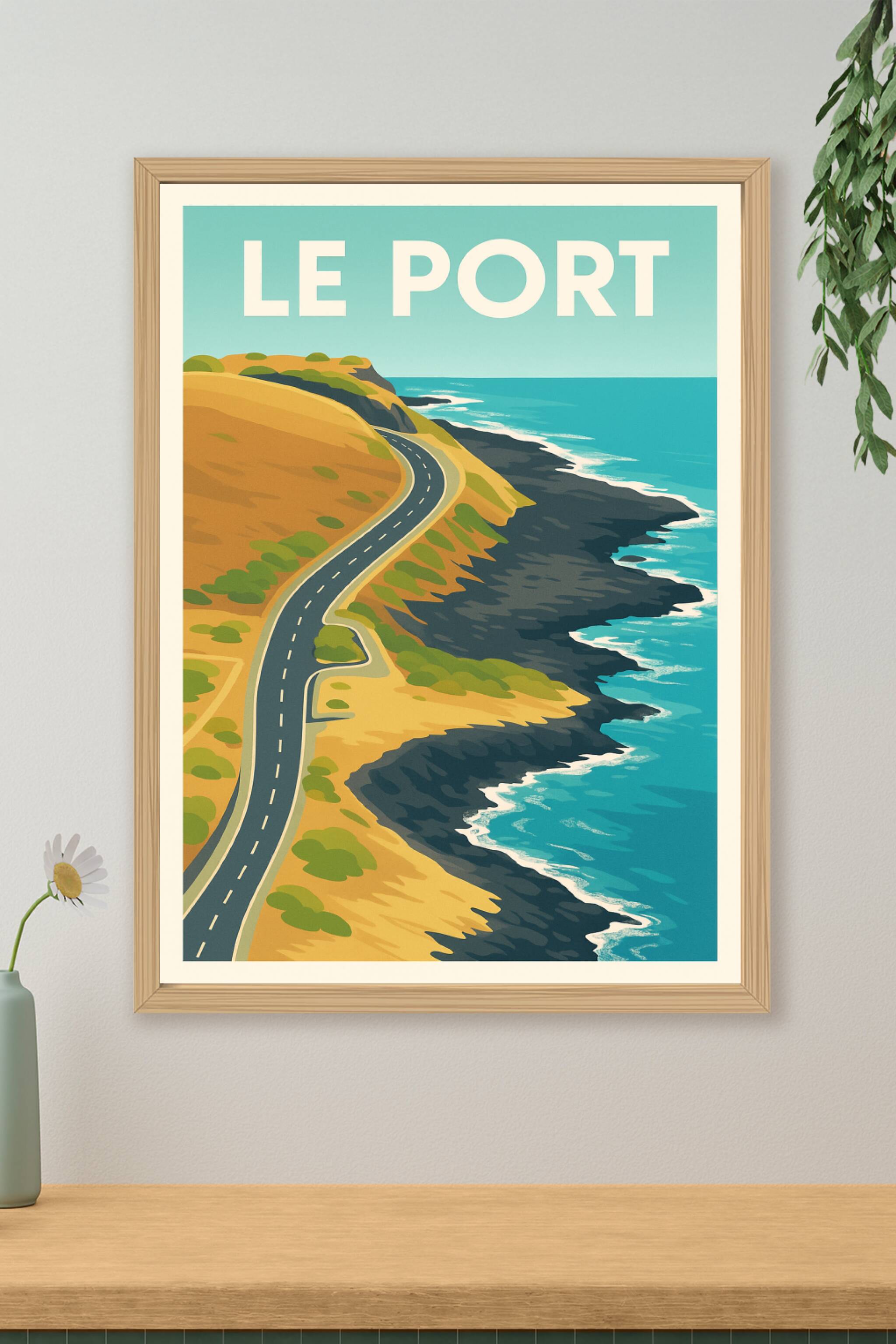 Affiche de Le Port - Échappée côtière lumineuse