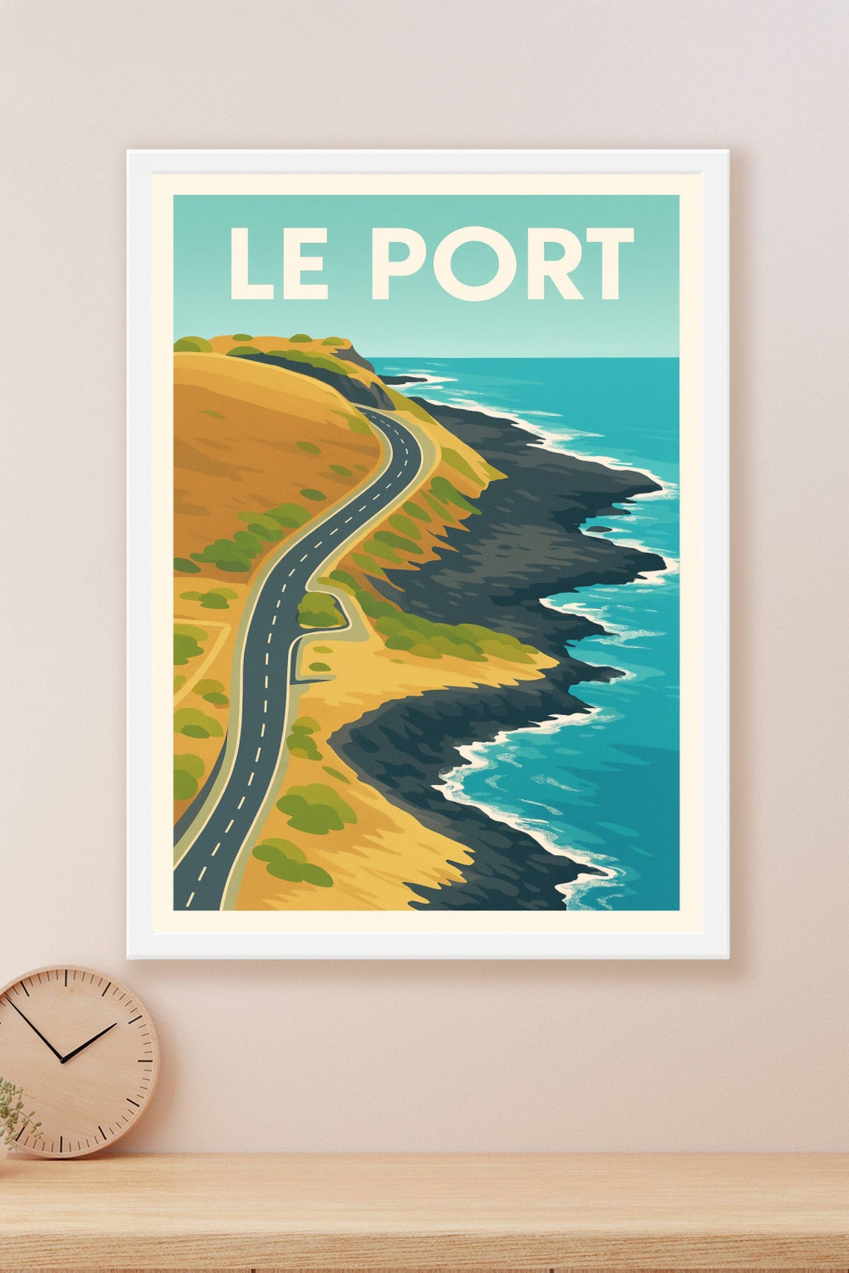 Affiche Le Port — Échappée côtière lumineuse · poster d'art de Le Port