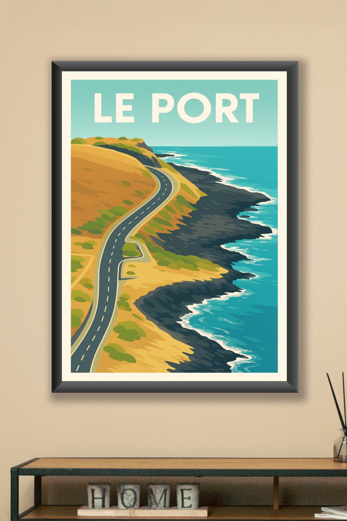 Affiche Le Port — Échappée côtière lumineuse · poster d'art de Le Port