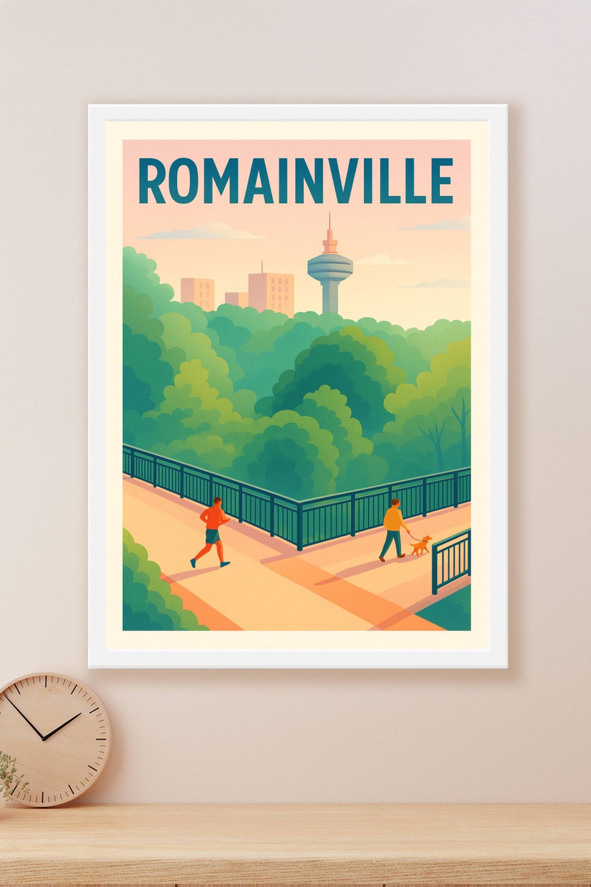 Affiche Romainville — Un souffle de nature en ville · poster d'art de Romainville