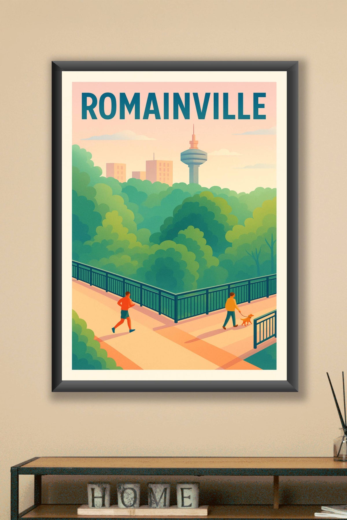 Affiche Romainville — Un souffle de nature en ville · poster d'art de Romainville