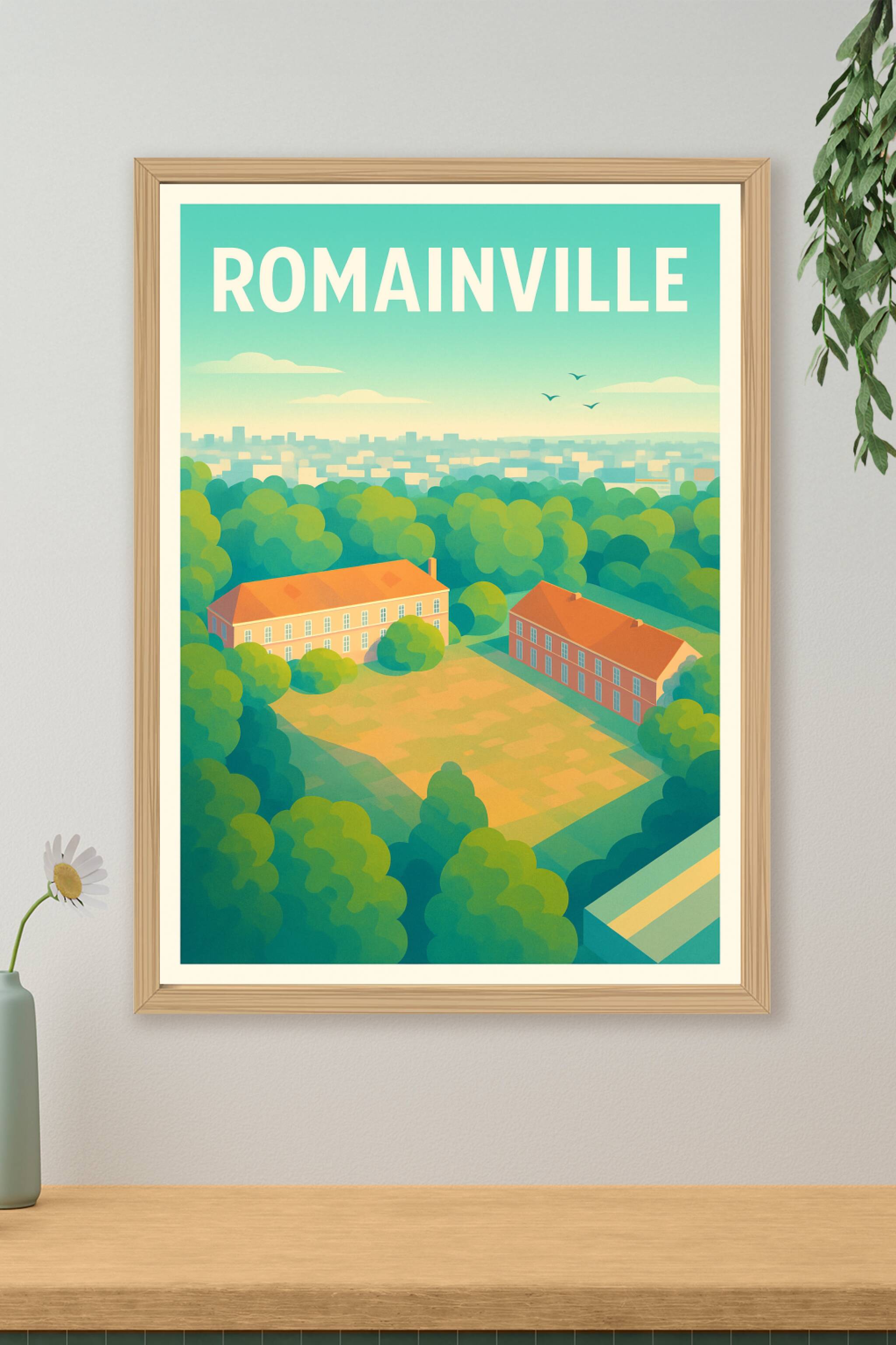 Affiche de Romainville - Évasion et Sérénité Verte