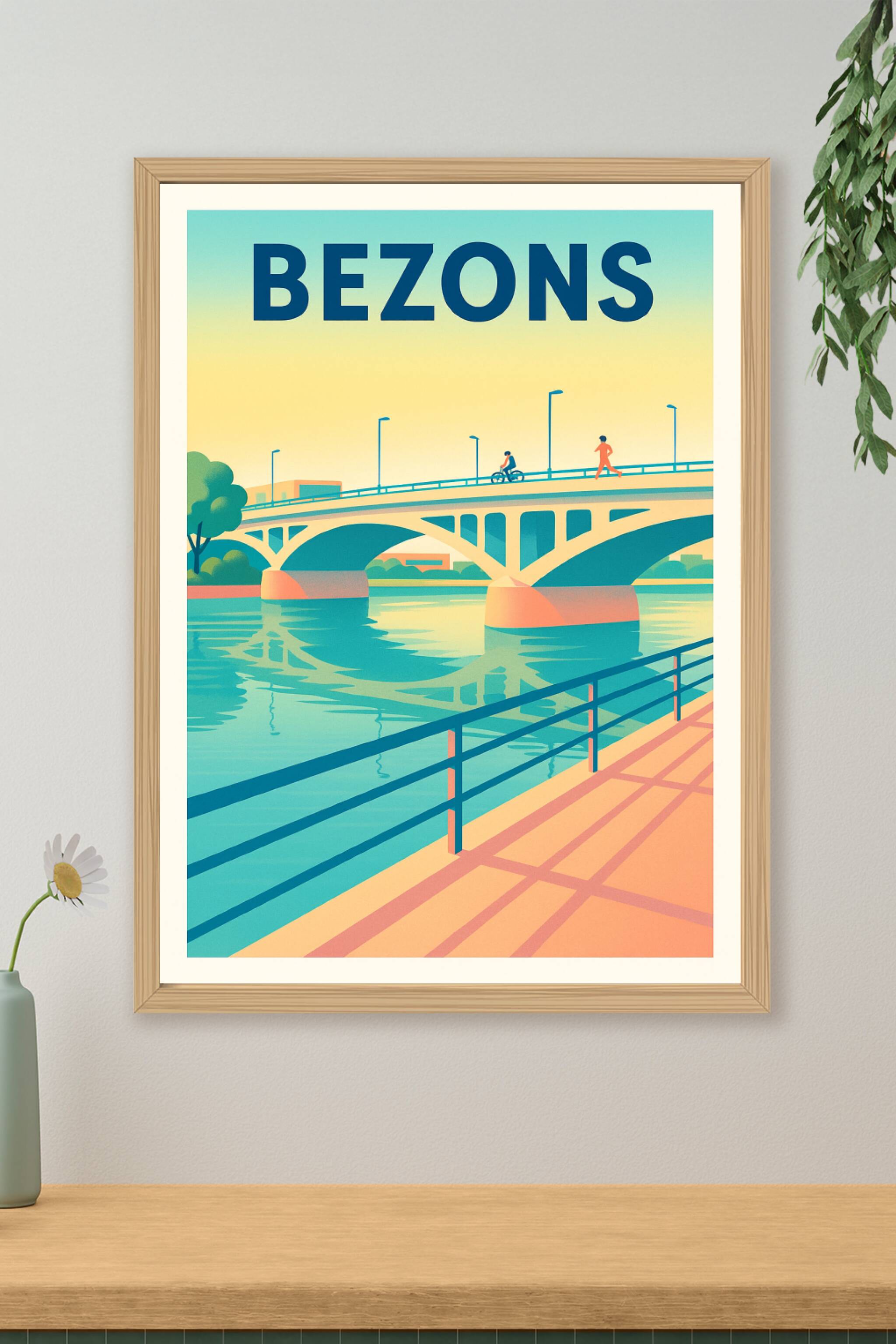 Affiche de Bezons - Charme paisible au bord de l'eau