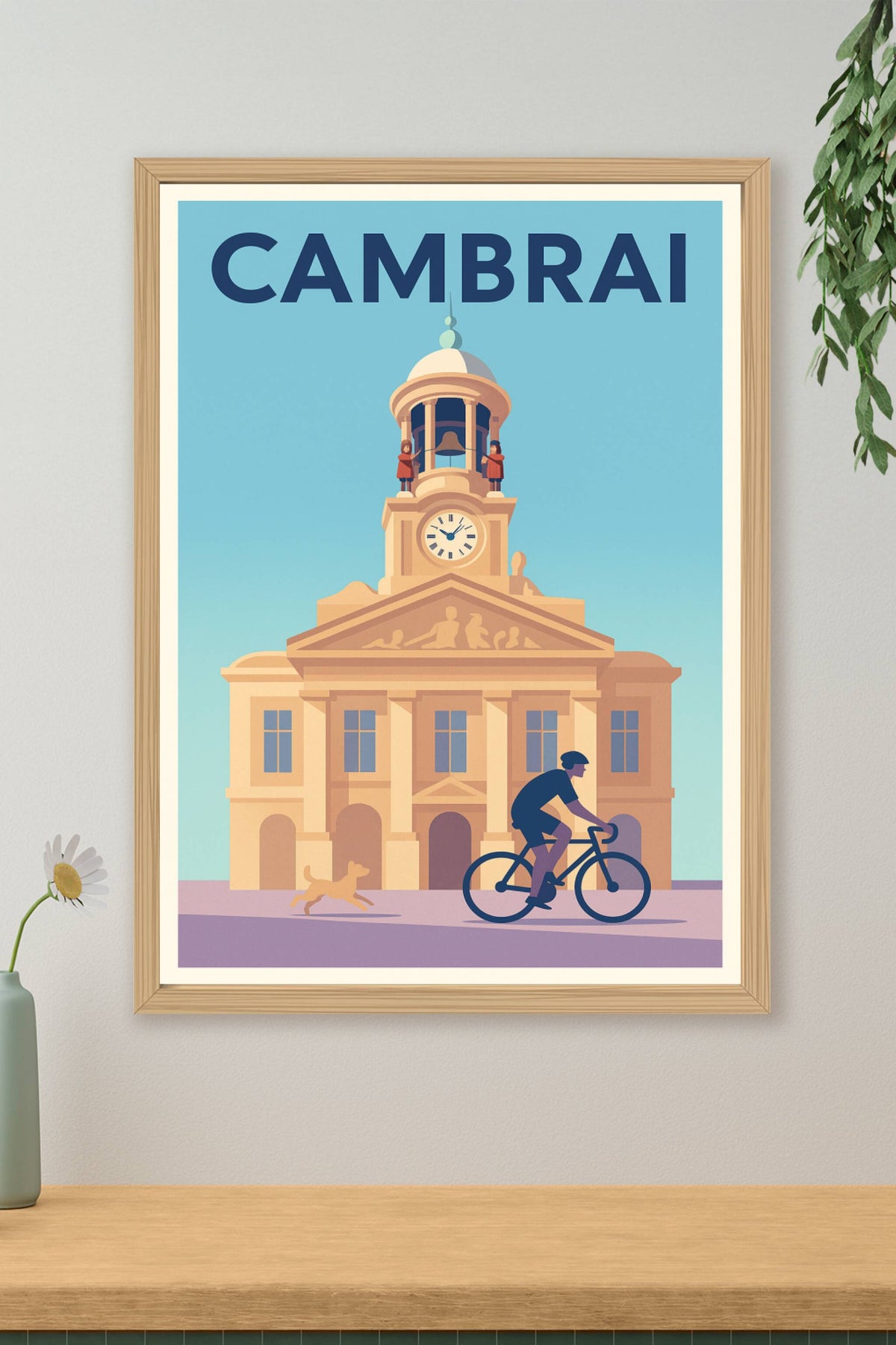 Affiche Cambrai — L'élégance architecturale et la douceur de vivre · poster d'art de Cambrai