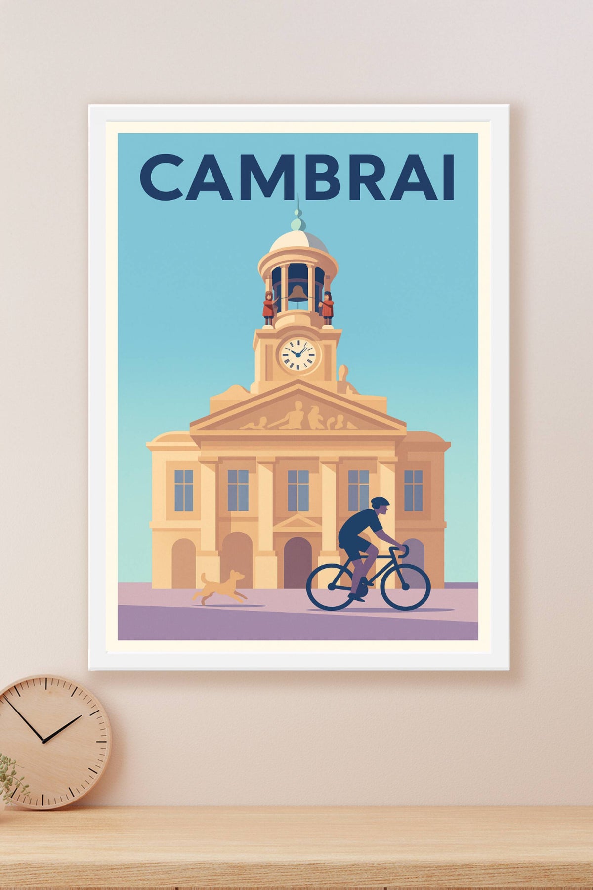Affiche Cambrai — L'élégance architecturale et la douceur de vivre · poster d'art de Cambrai
