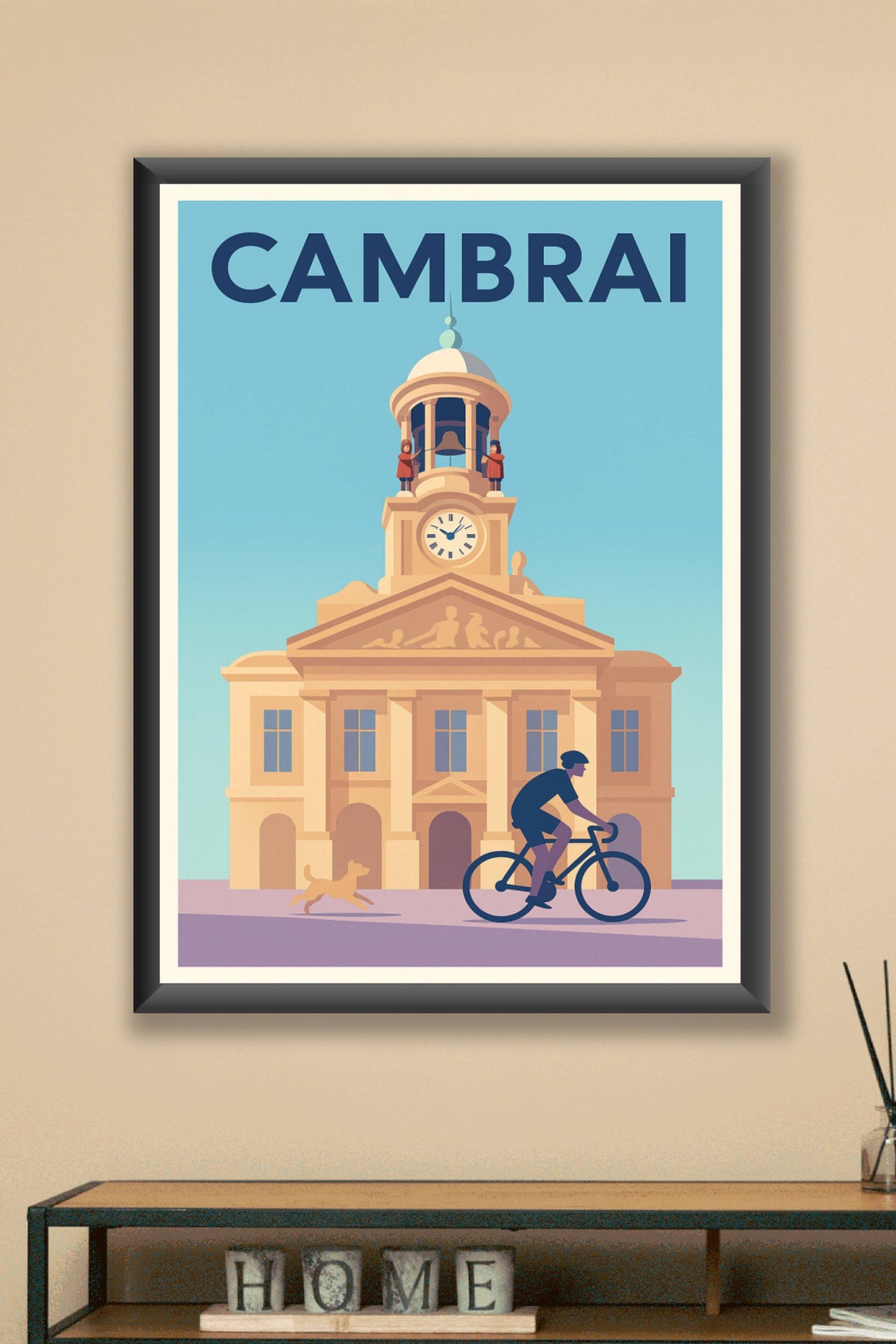 Affiche Cambrai — L'élégance architecturale et la douceur de vivre · poster d'art de Cambrai
