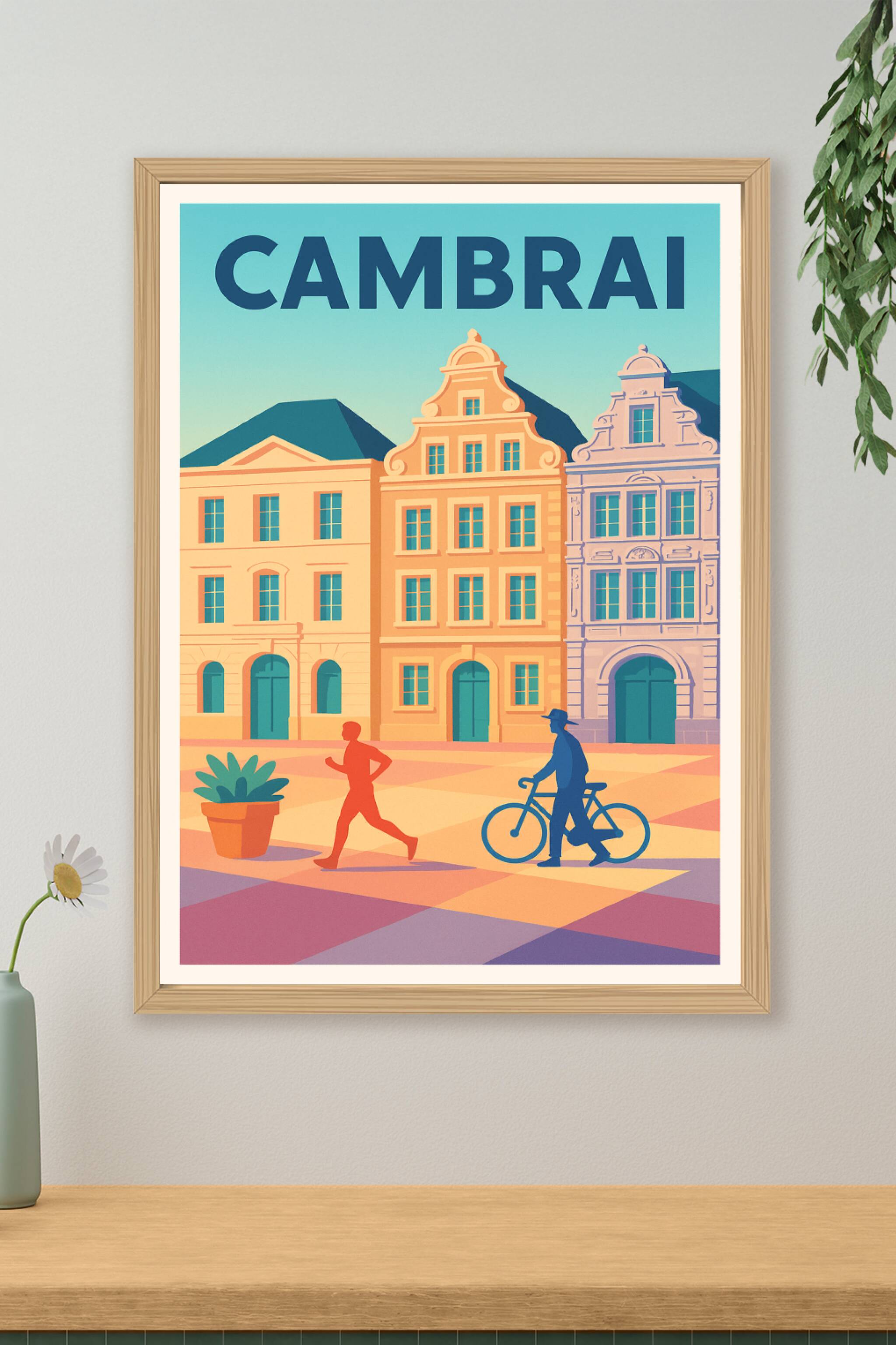 Affiche de Cambrai - Charme et patrimoine en lumière