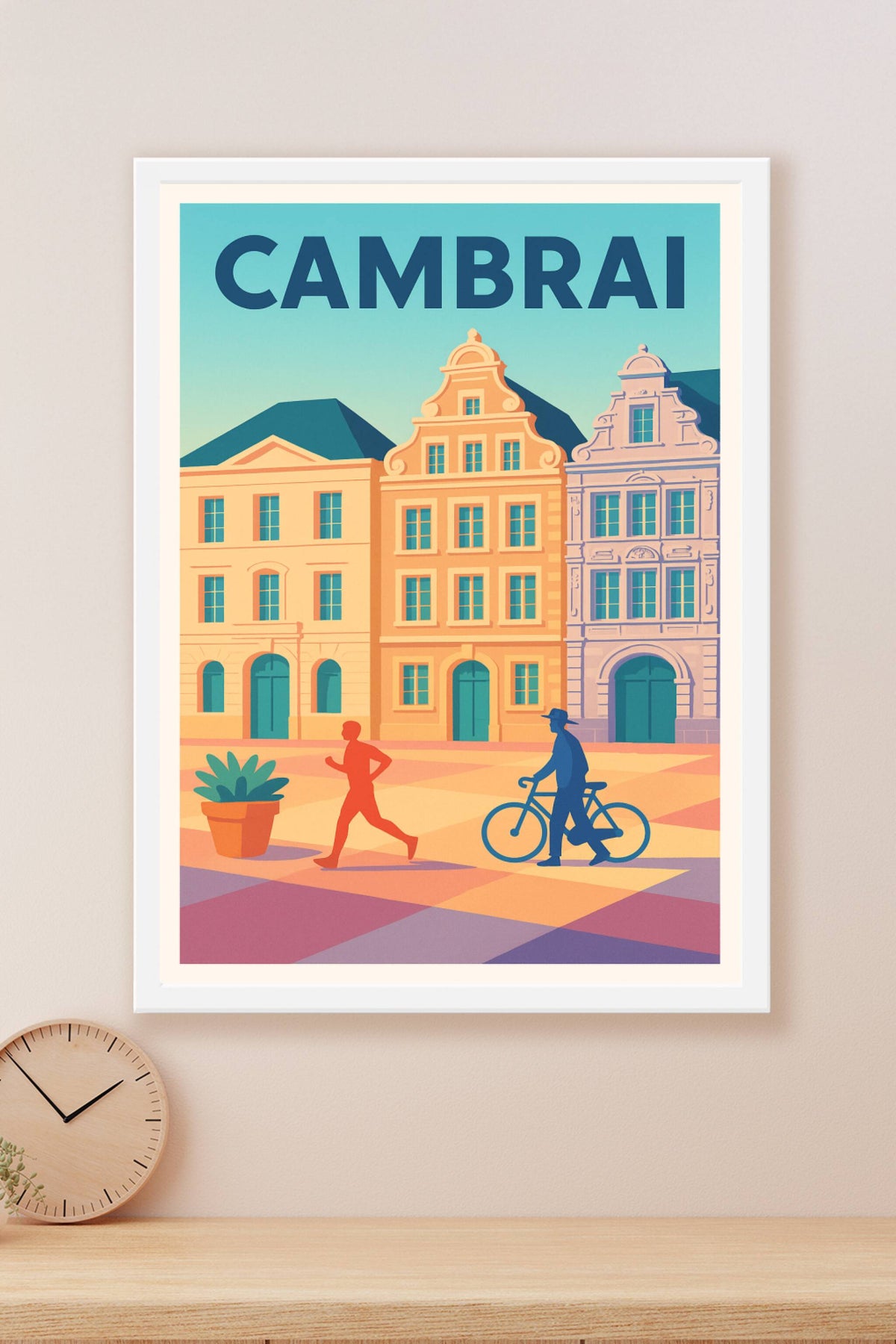 Affiche Cambrai — Charme et patrimoine en lumière · poster d'art de Cambrai