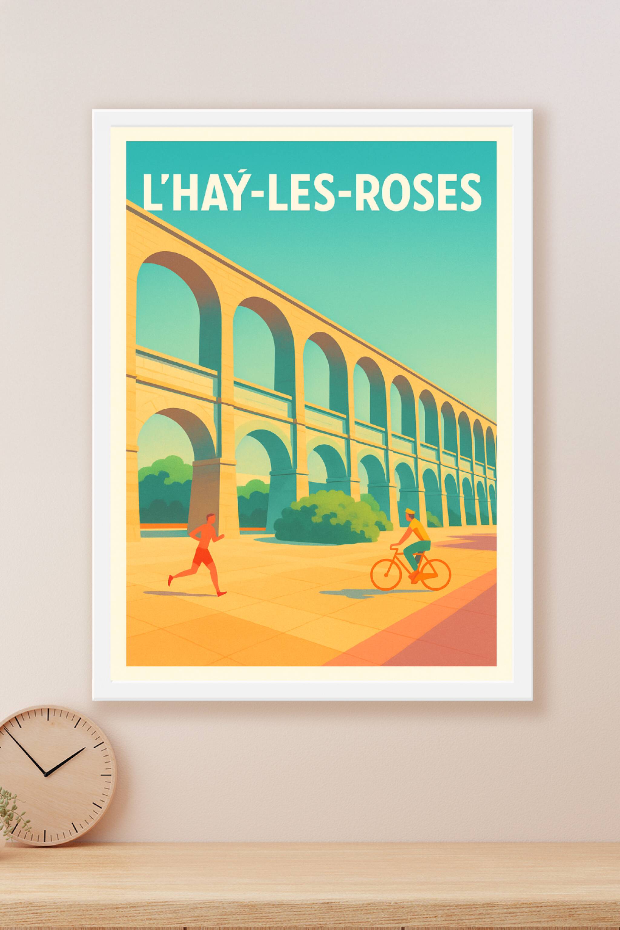 Affiche L'Haÿ-les-Roses — Charme et sérénité au fil de l'aqueduc · poster d'art de L'Haÿ-les-Roses