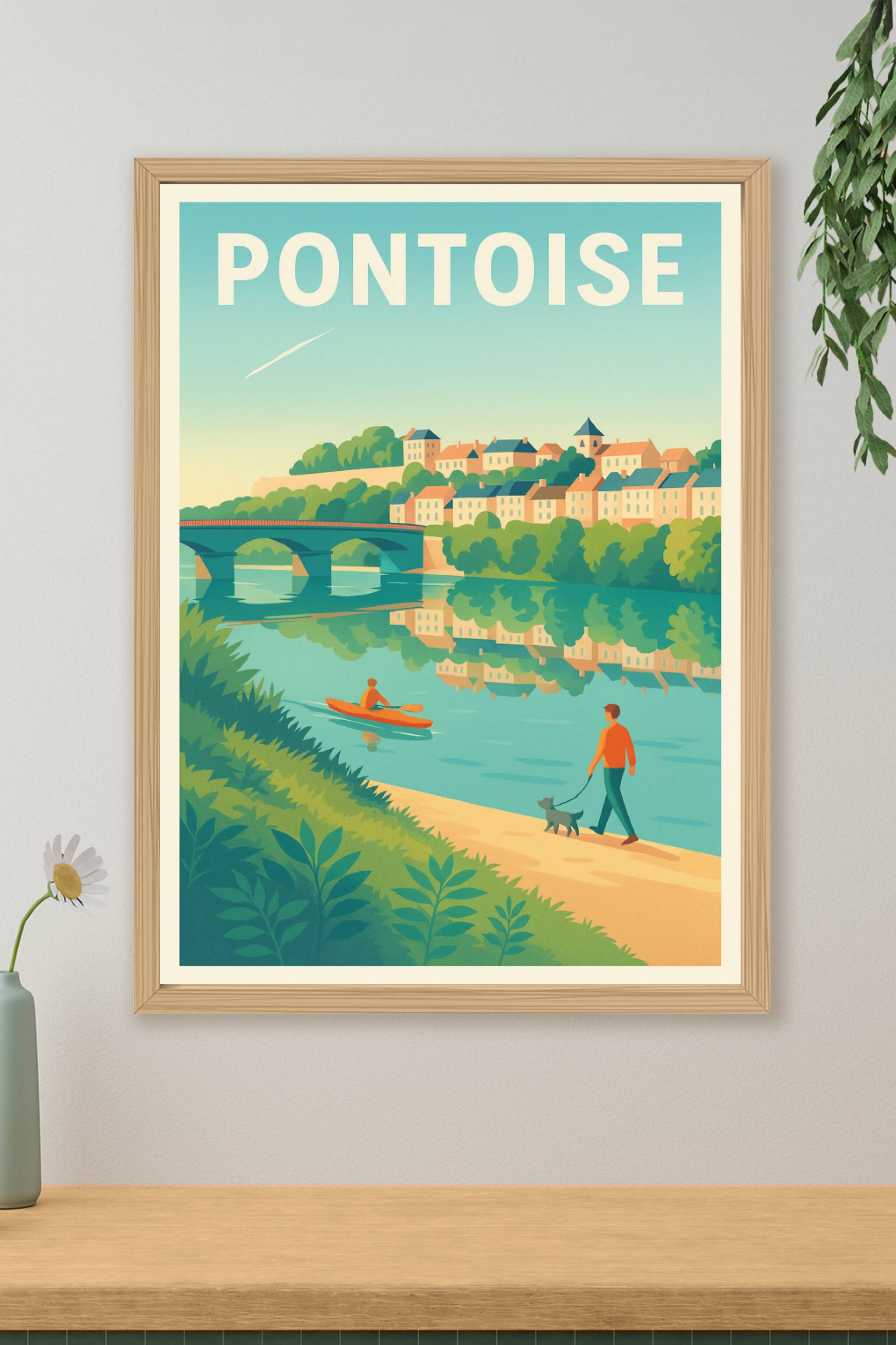 Affiche de Pontoise - Sérénité au bord de l'Oise