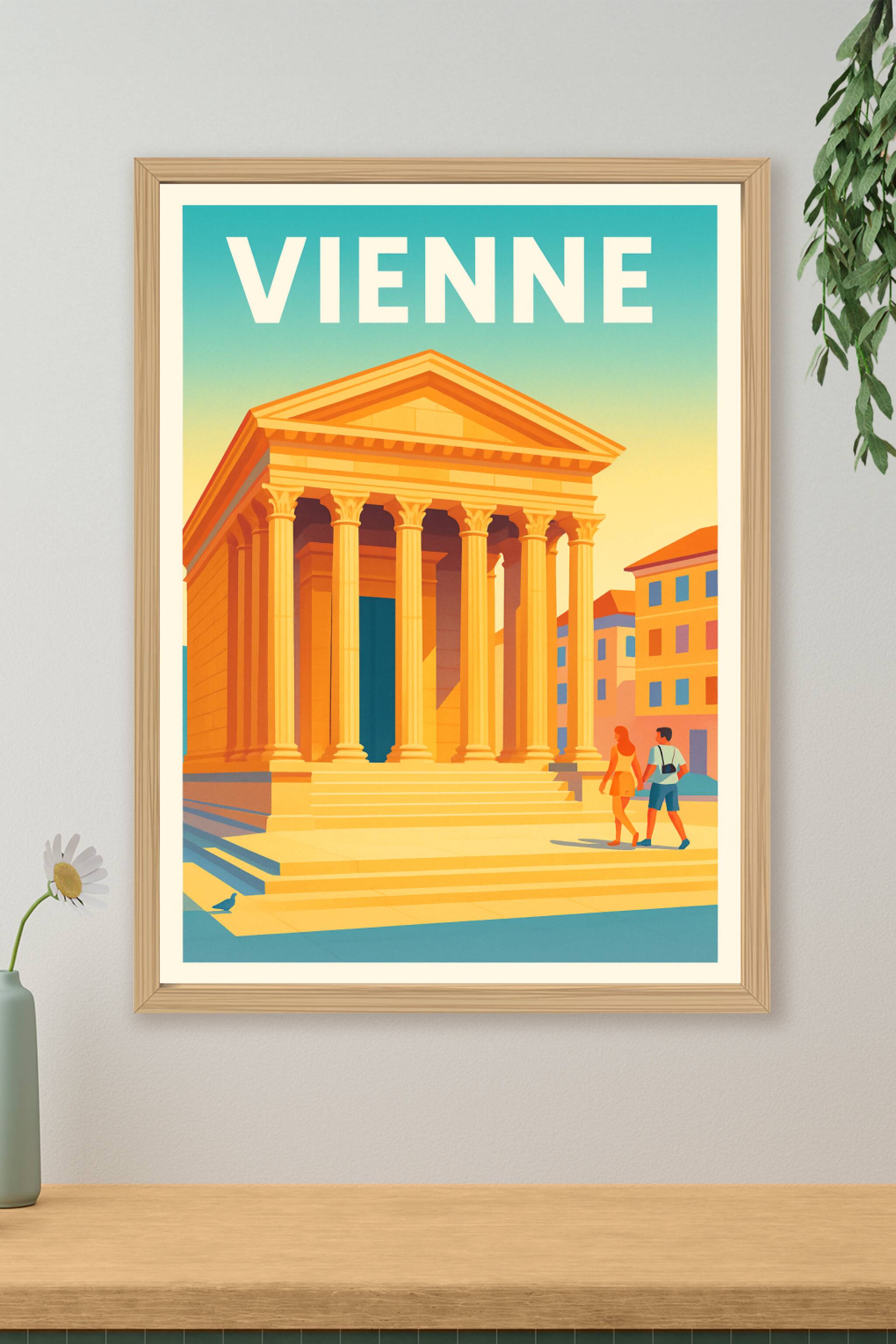 Affiche de Vienne - Voyage au cœur de l'Antiquité