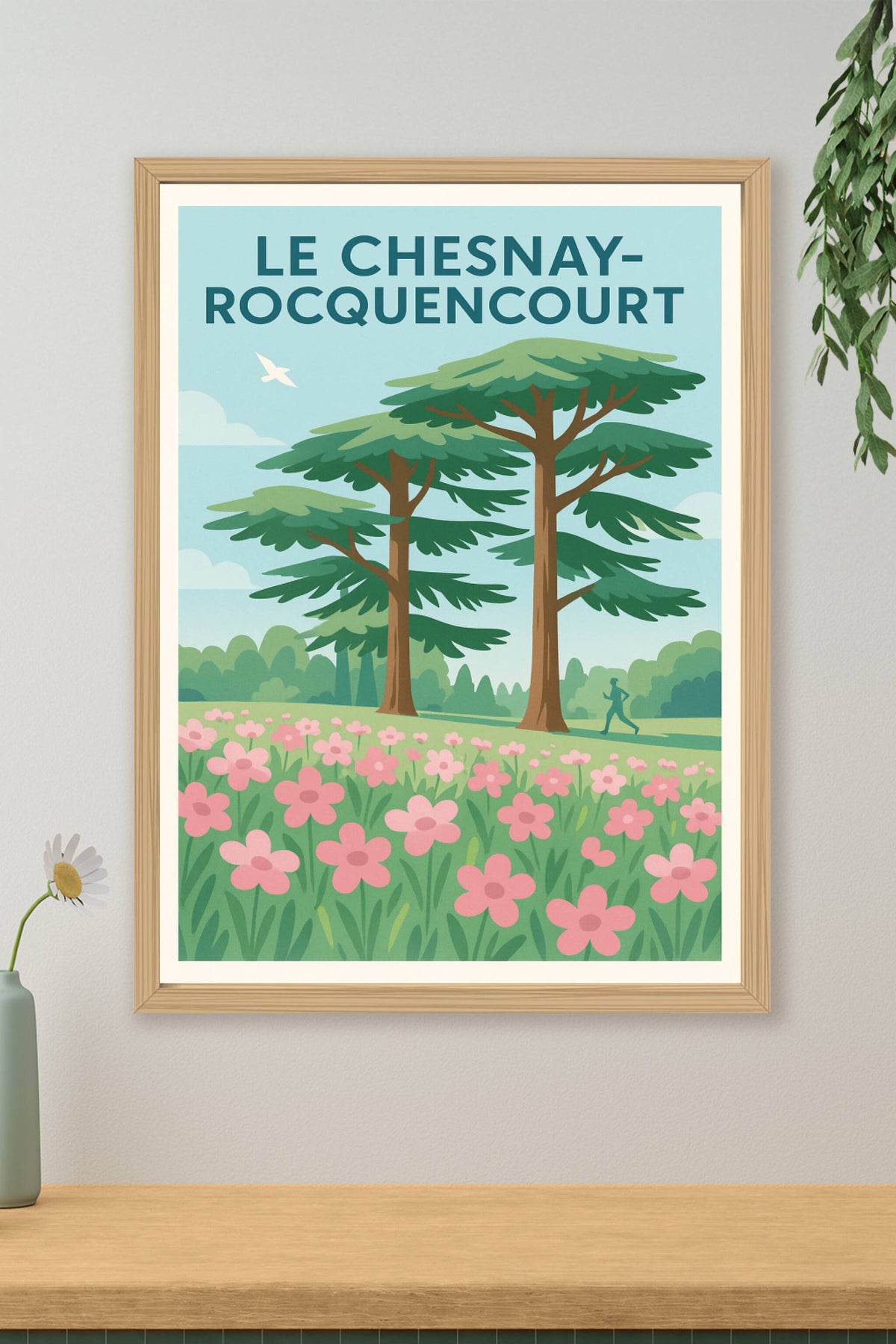 Affiche Le Chesnay-Rocquencourt — Nature et Sérénité à Deux Pas de Paris · poster d'art de Le Chesnay-Rocquencourt
